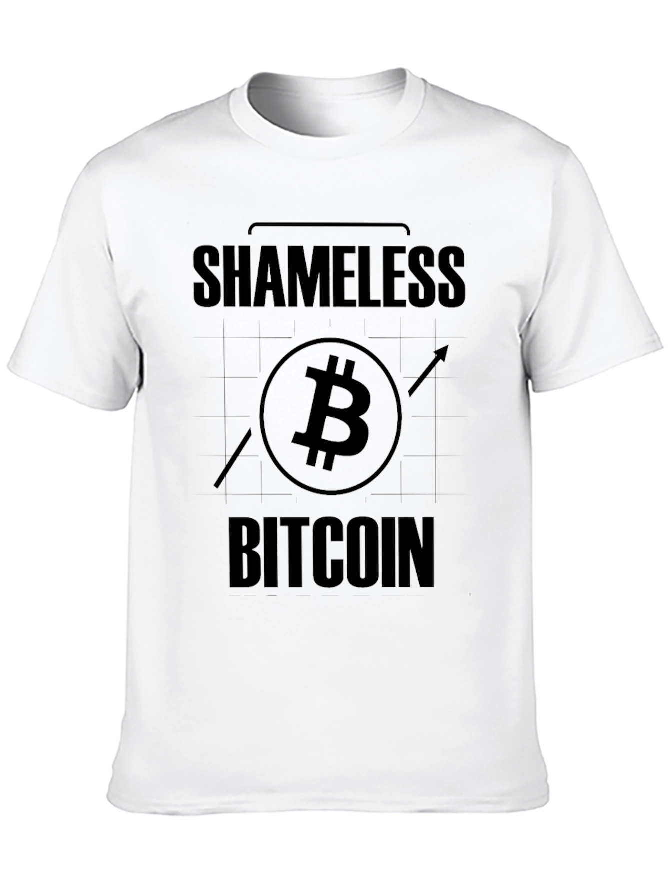 Shameless Bitcoin Black T-Shirt Crypto Currency Tee