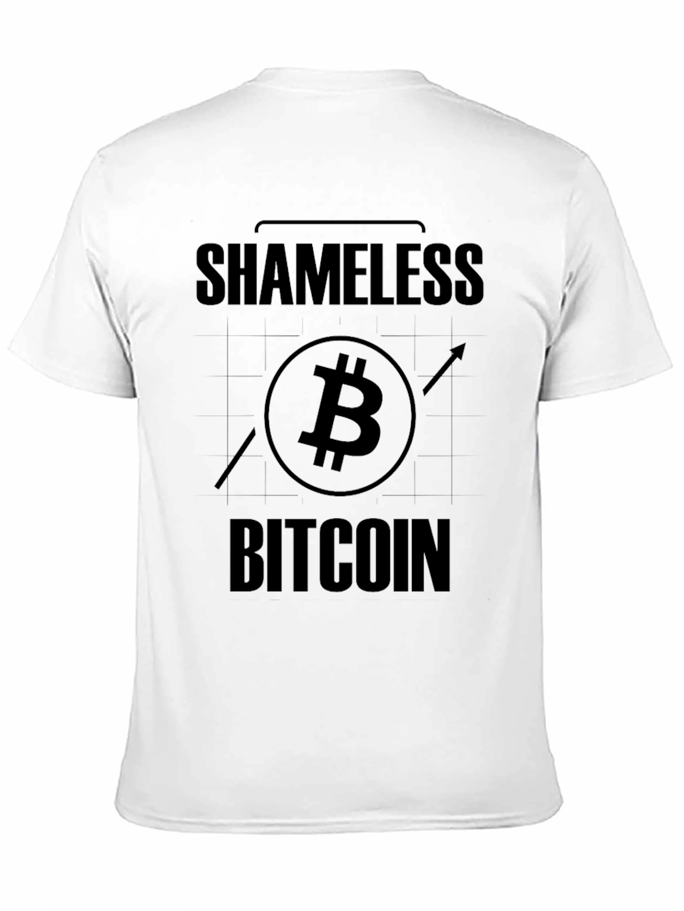 Shameless Bitcoin Black T-Shirt Crypto Currency Tee