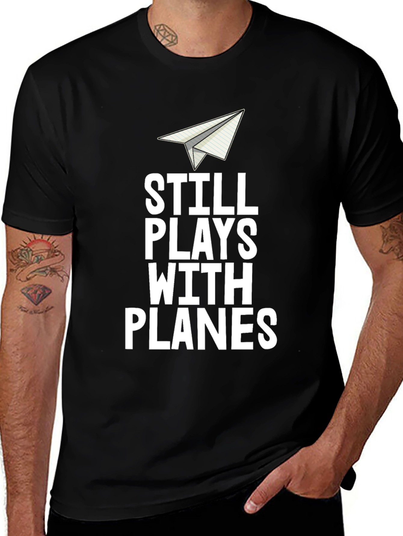 Still Plays With Planes Mens T-Shirt