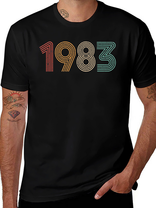 Vintage 1983 Graphic Tee - Retro Birthday T-Shirt