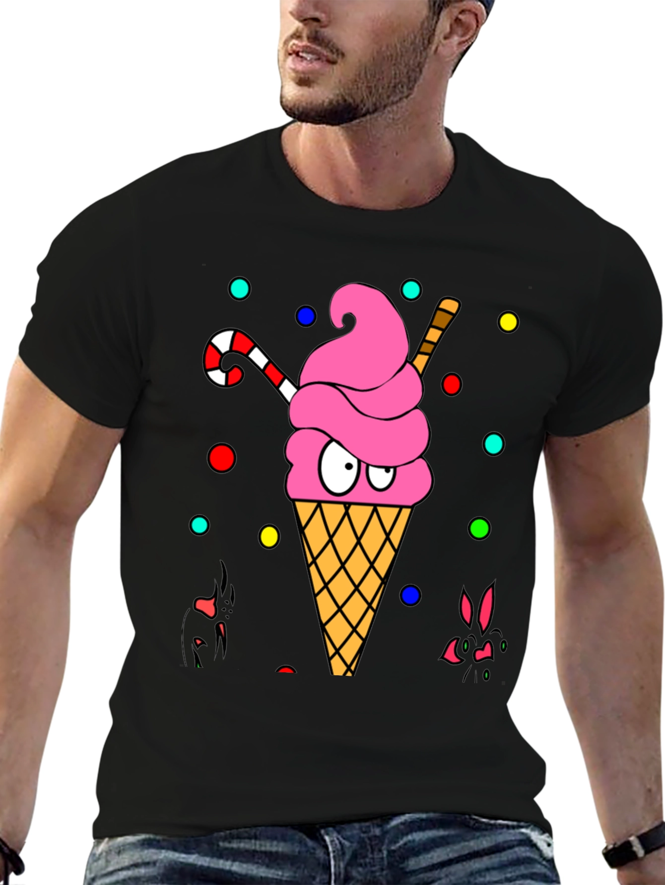 Ice Cream Cone Graphic T-Shirt