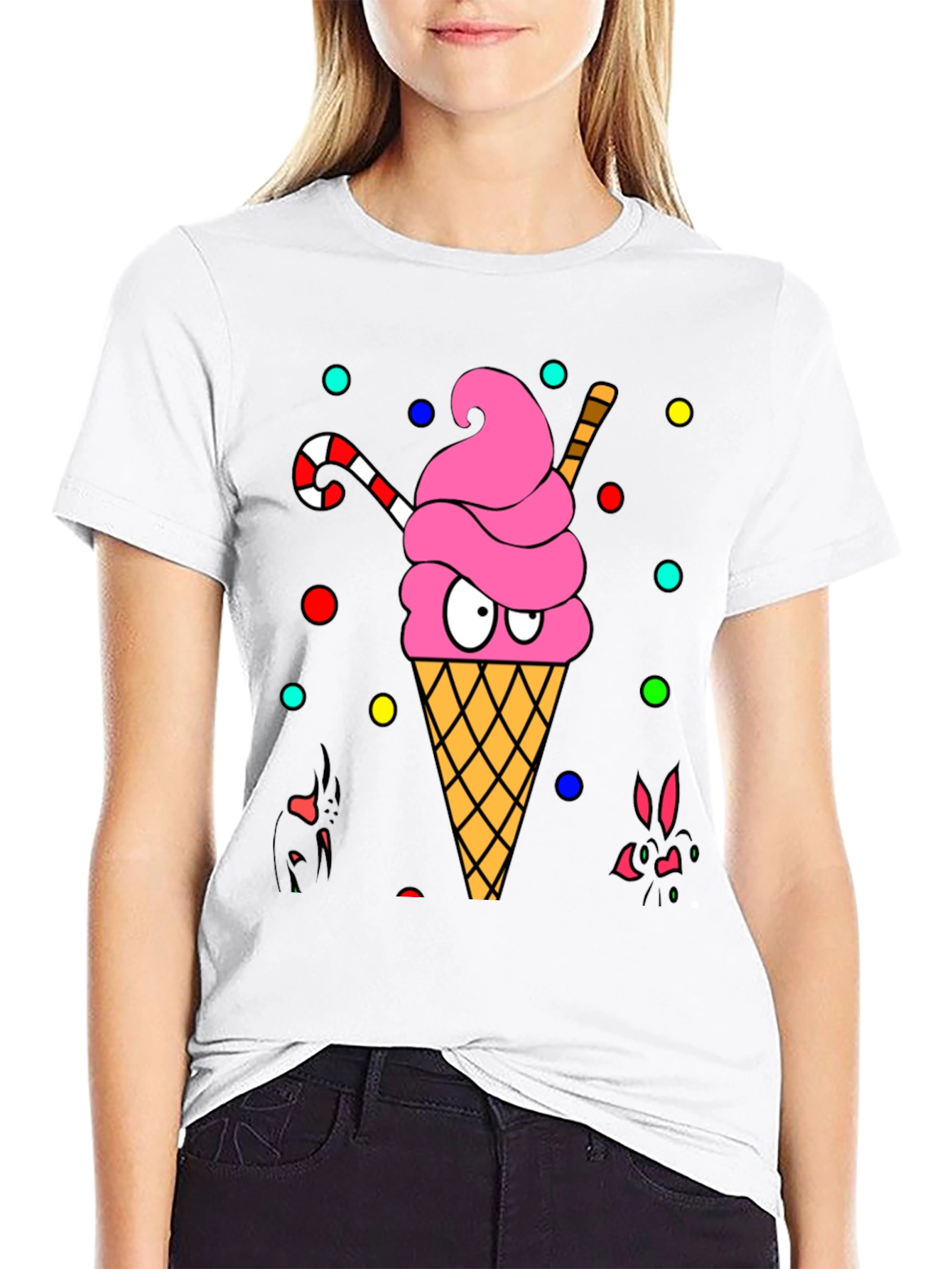 Ice Cream Cone Graphic T-Shirt