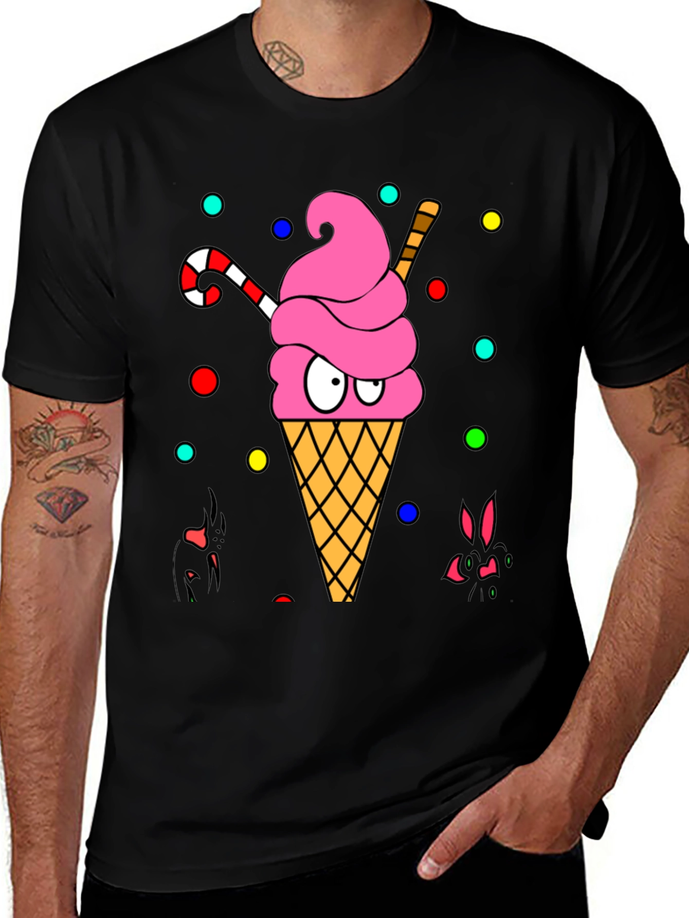 Ice Cream Cone Graphic T-Shirt