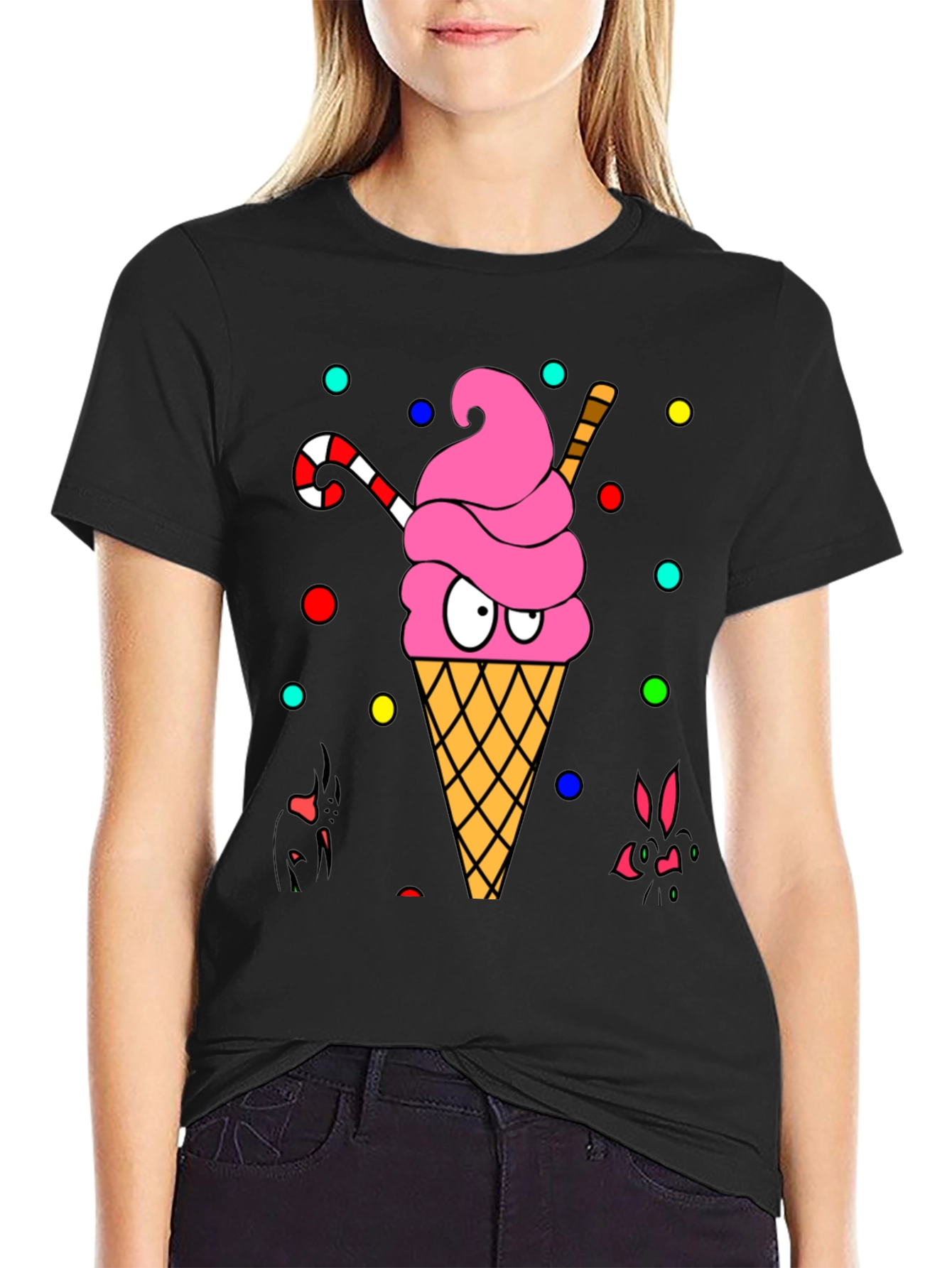 Ice Cream Cone Graphic T-Shirt