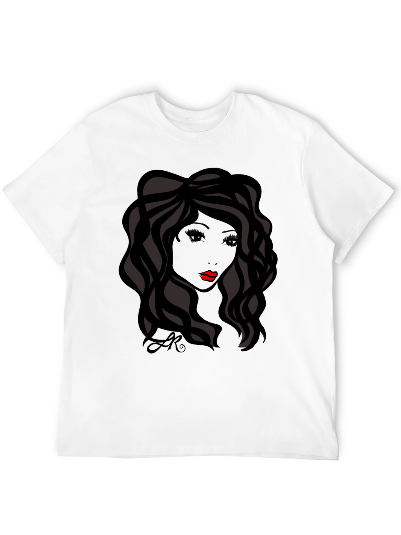 Silhouette Woman Graphic Tee - Stylish Black T-Shirt