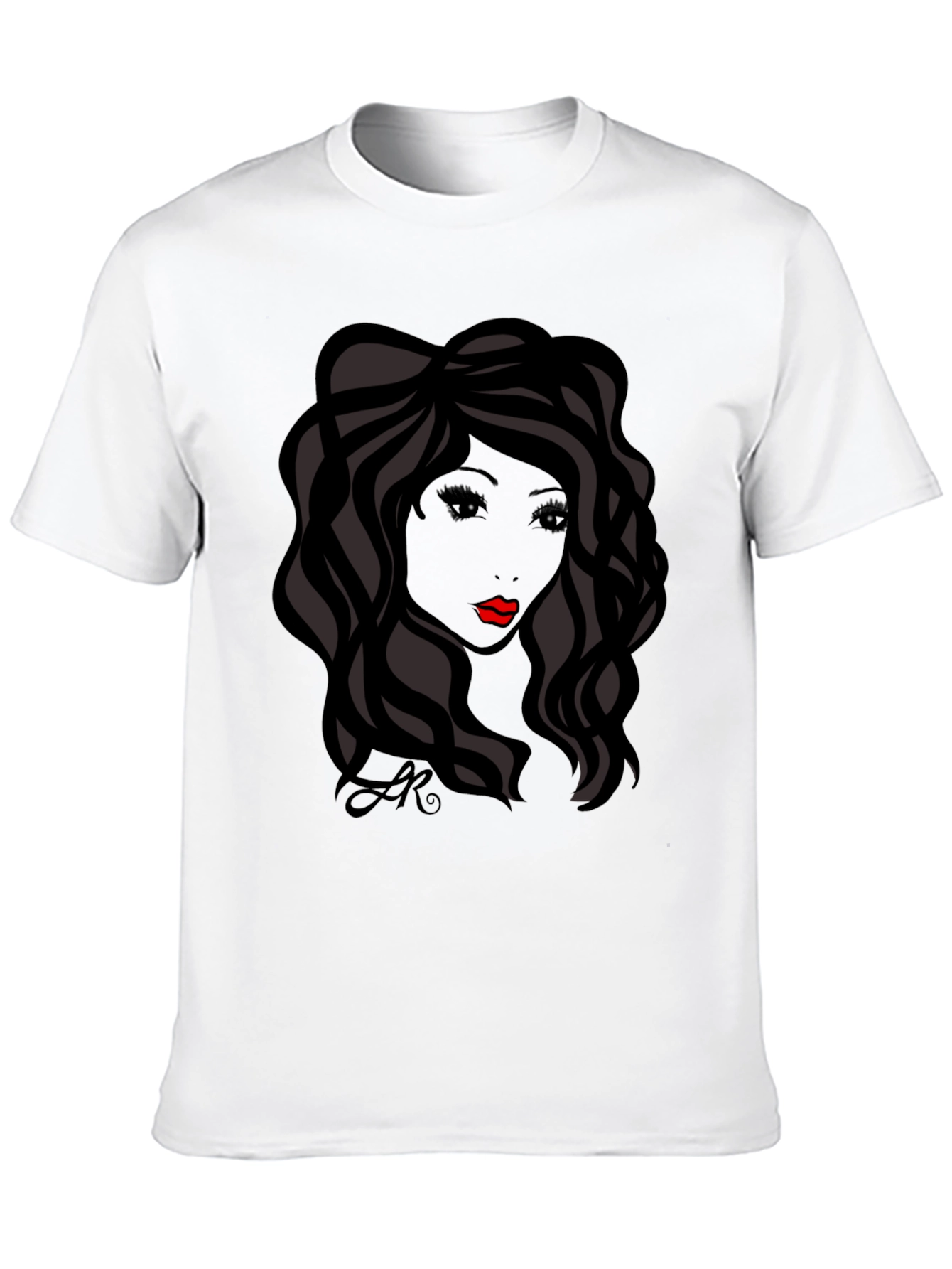 Silhouette Woman Graphic Tee - Stylish Black T-Shirt