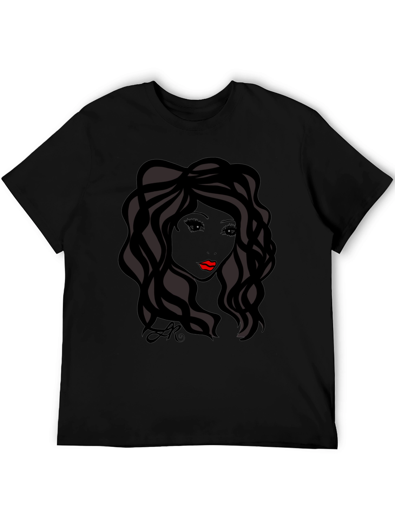 Silhouette Woman Graphic Tee - Stylish Black T-Shirt