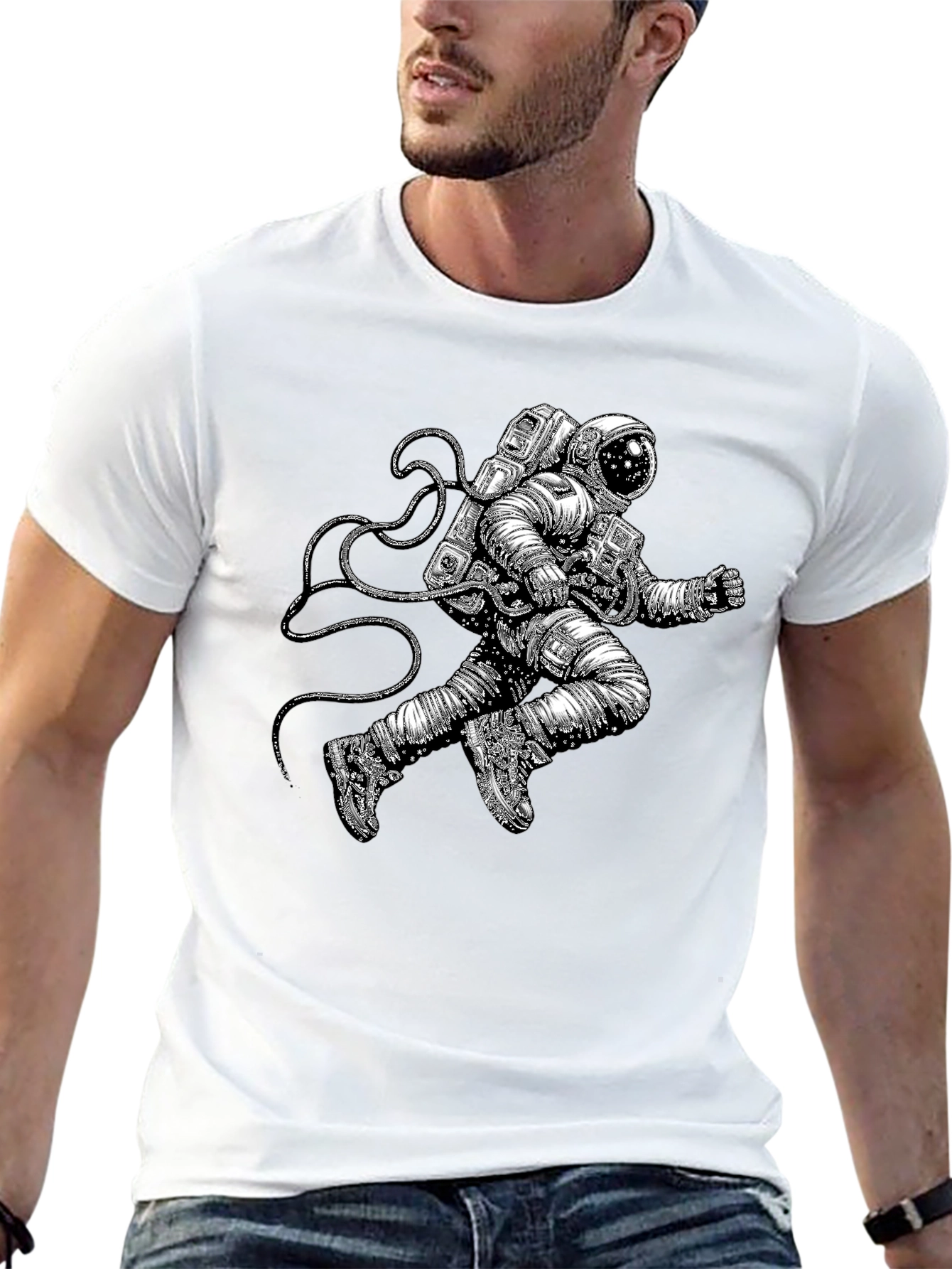 Astronaut Graphic Tee - Space Explorer T-Shirt