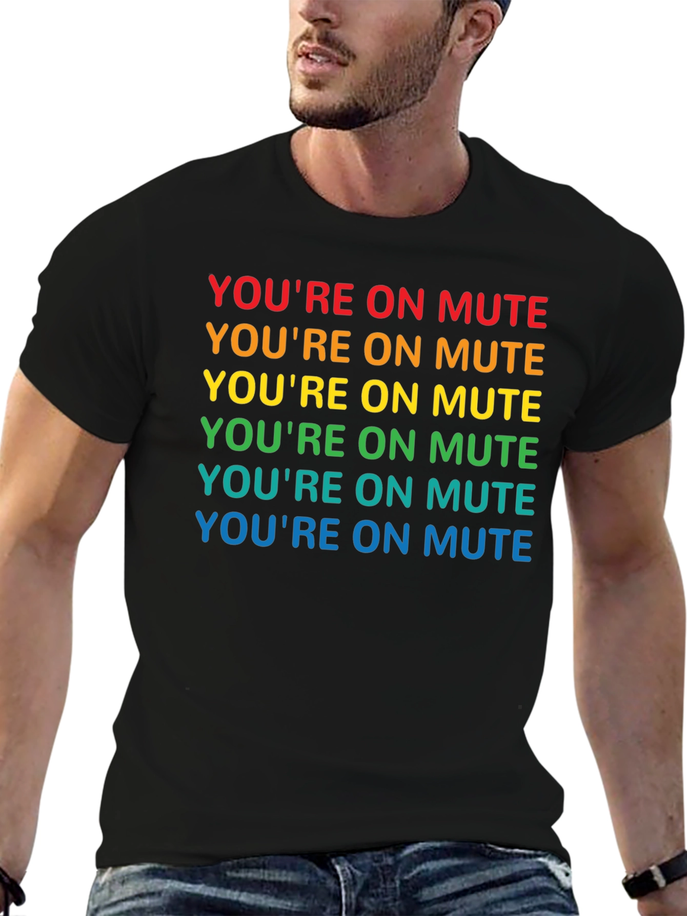 Youre On Mute Rainbow T-Shirt