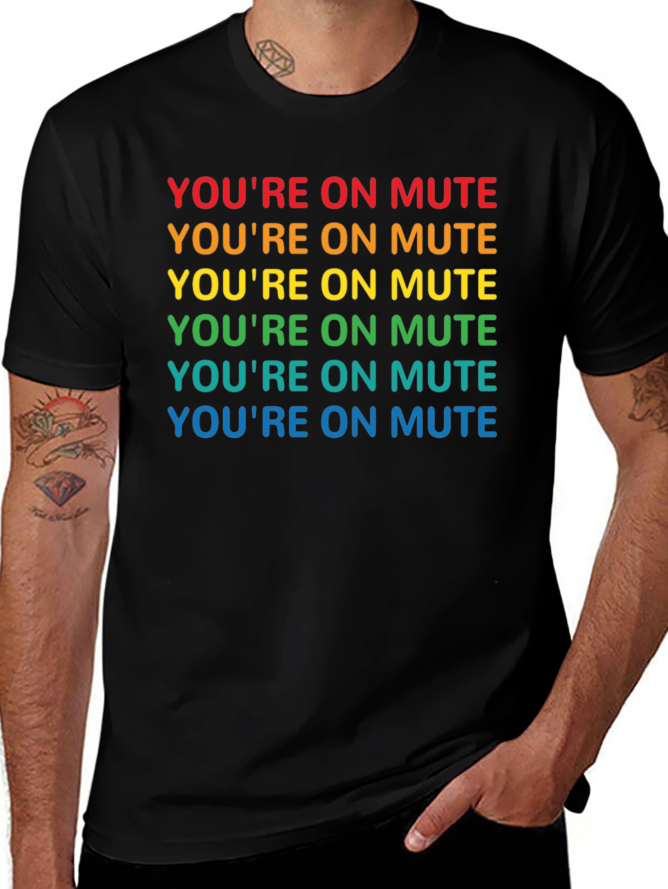 Youre On Mute Rainbow T-Shirt