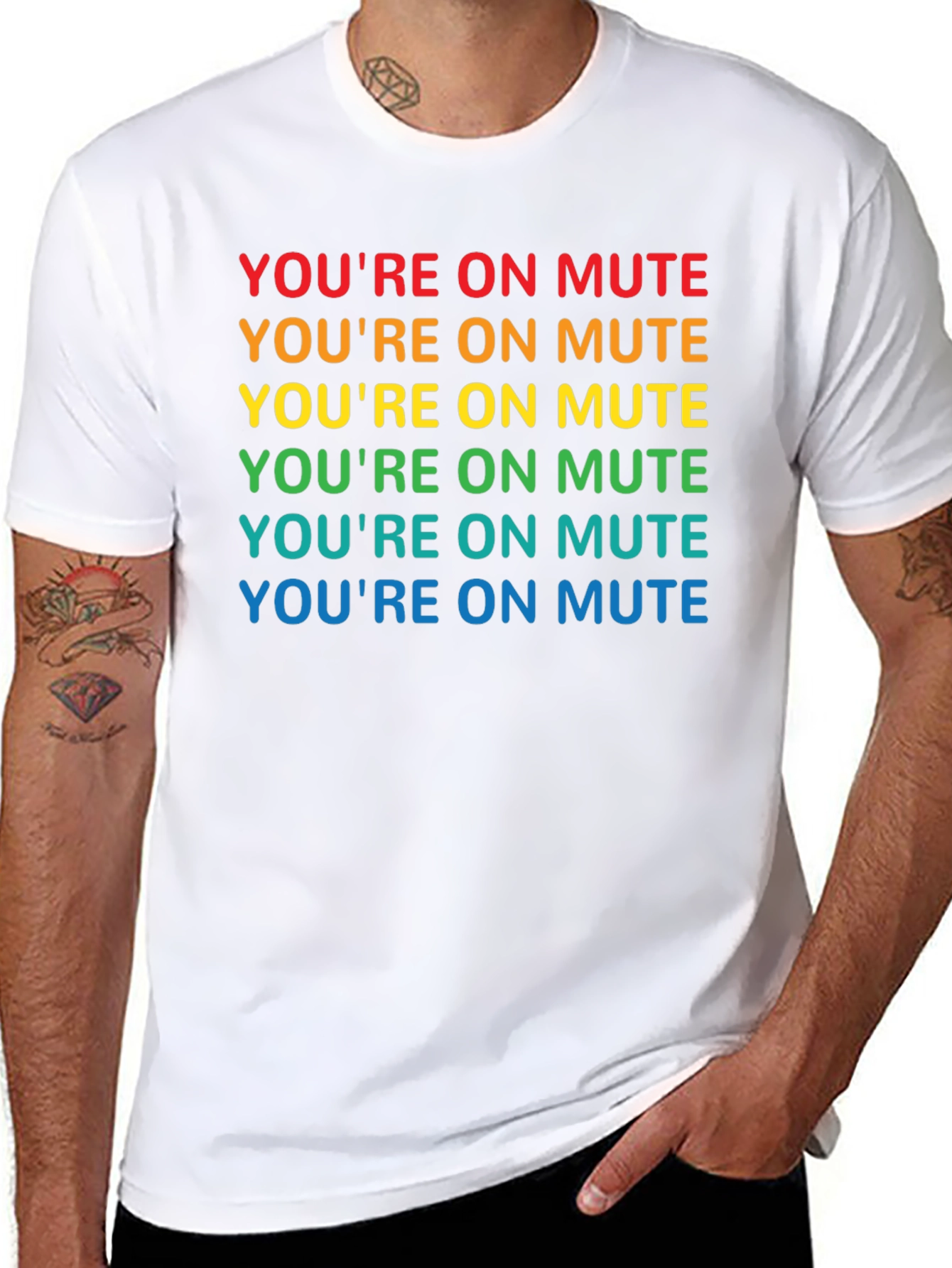 Youre On Mute Rainbow T-Shirt