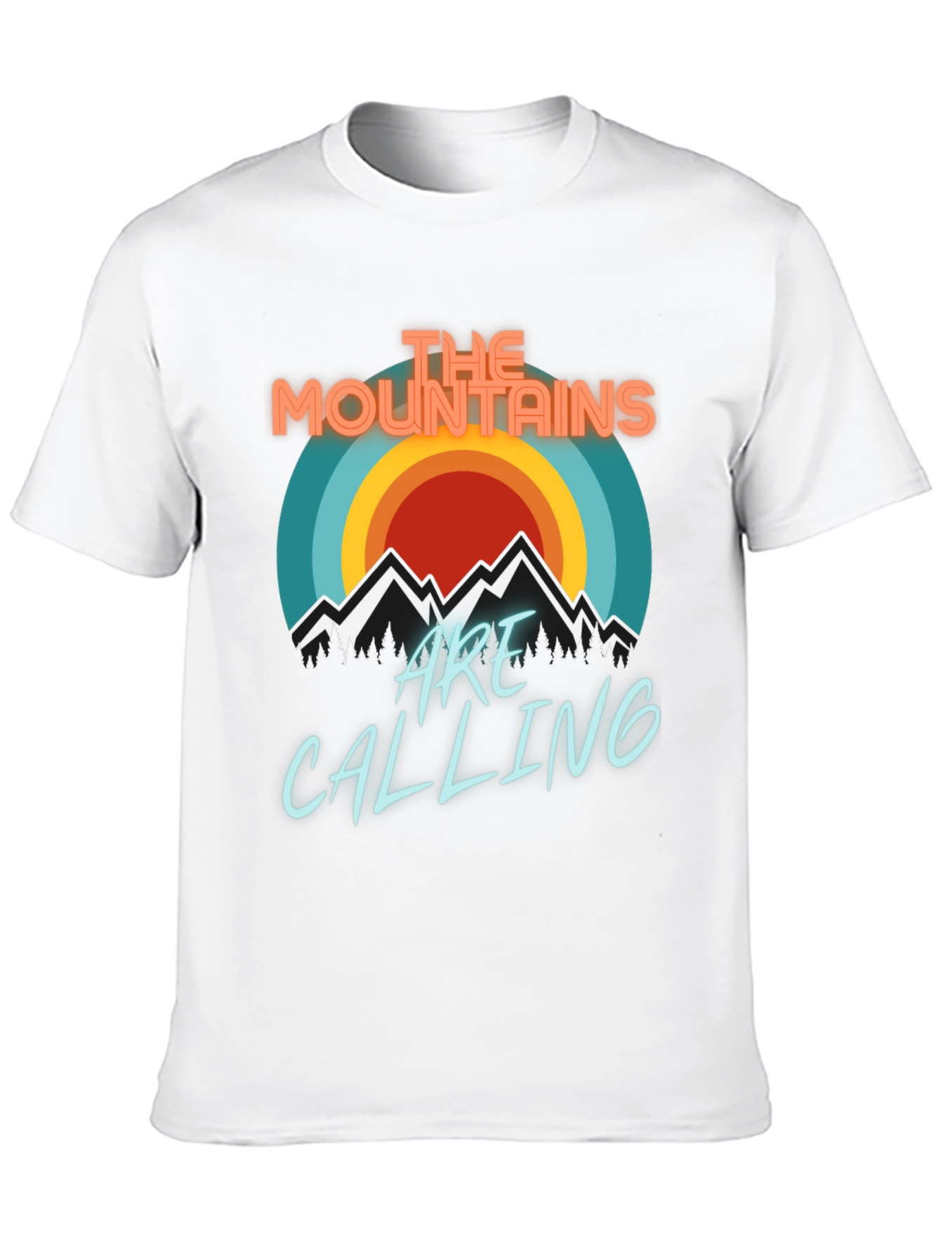 Mountains Are Calling T-Shirt - Retro Design