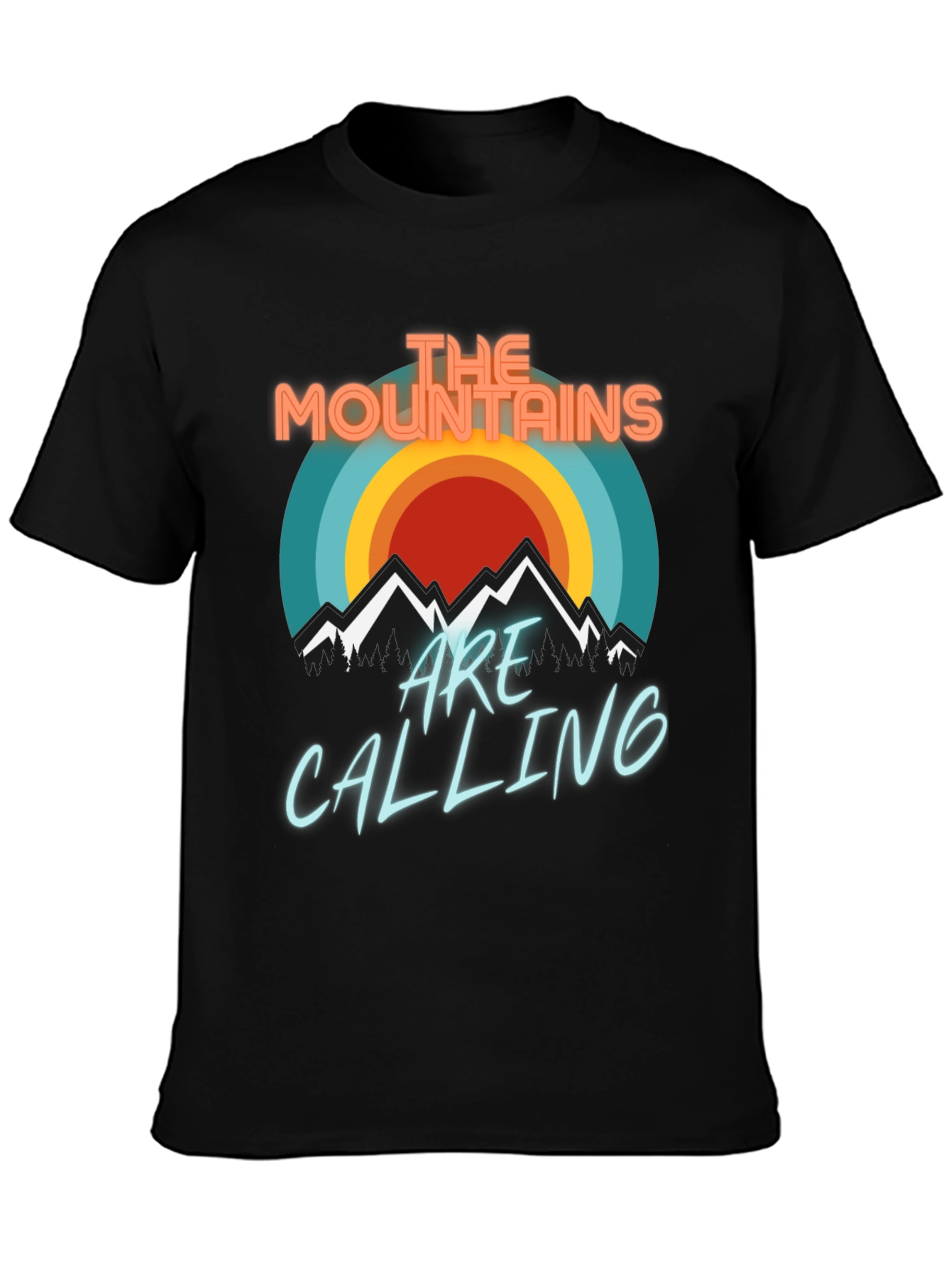 Mountains Are Calling T-Shirt - Retro Design