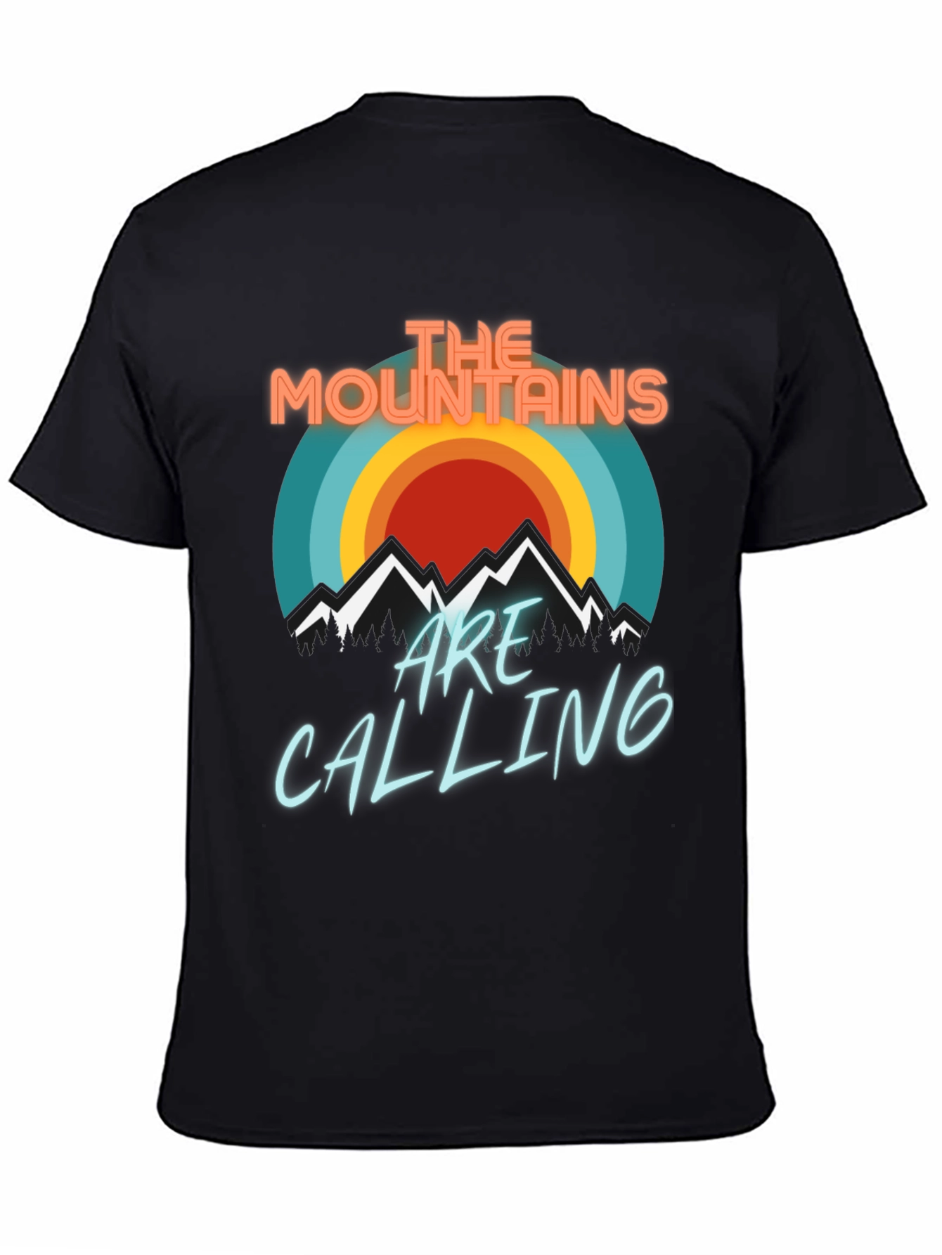 Mountains Are Calling T-Shirt - Retro Design