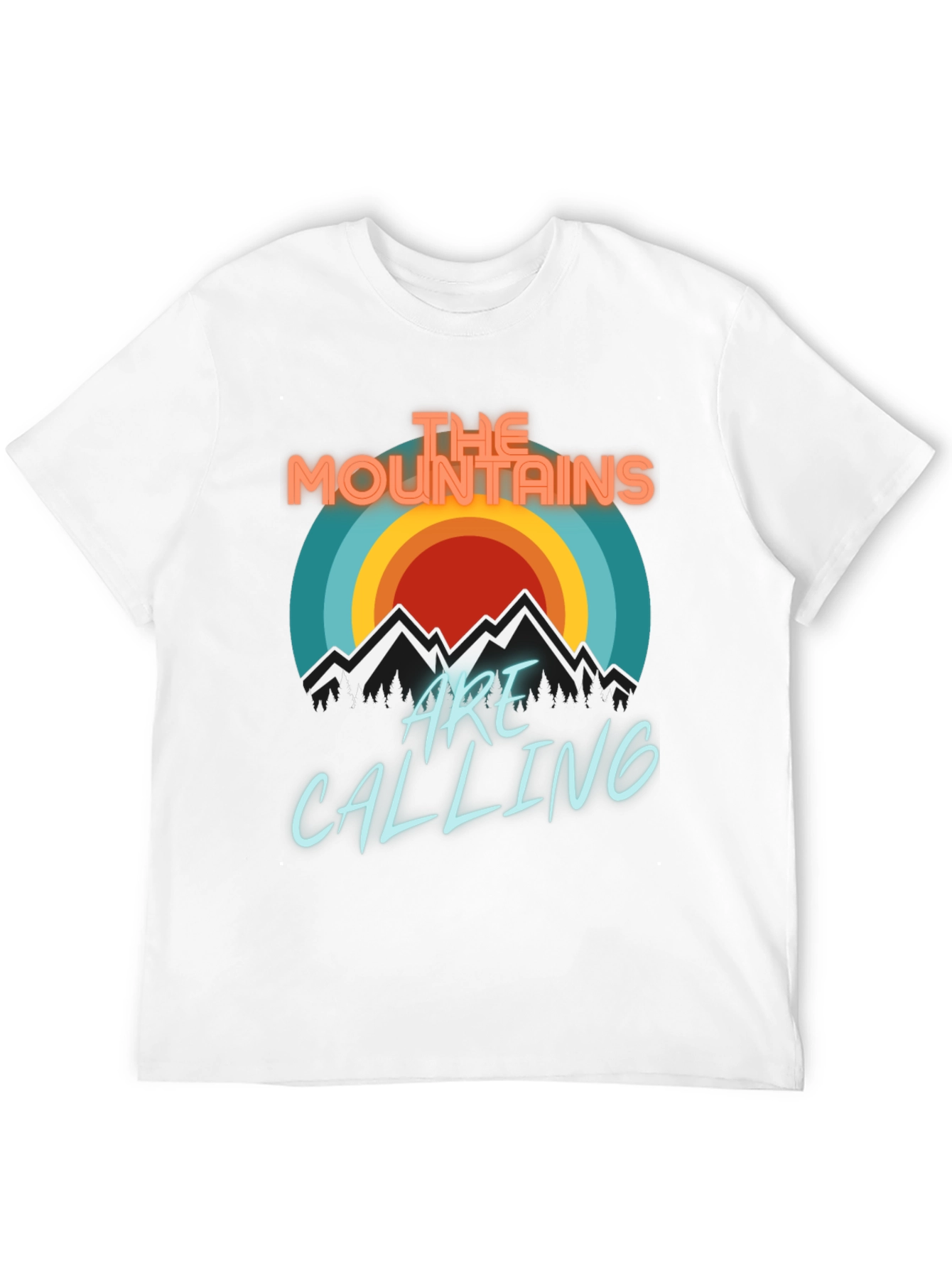 Mountains Are Calling T-Shirt - Retro Design