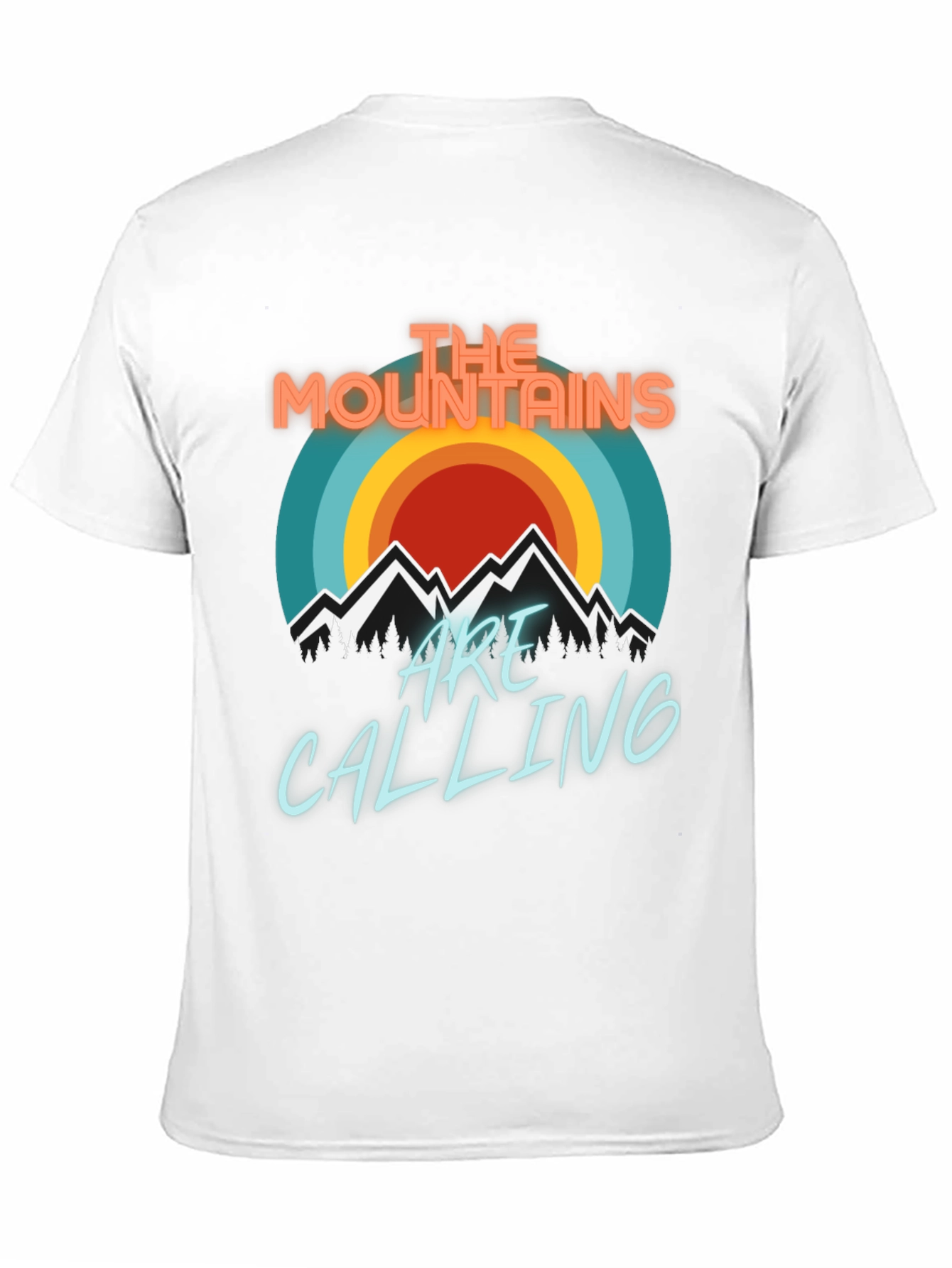 Mountains Are Calling T-Shirt - Retro Design