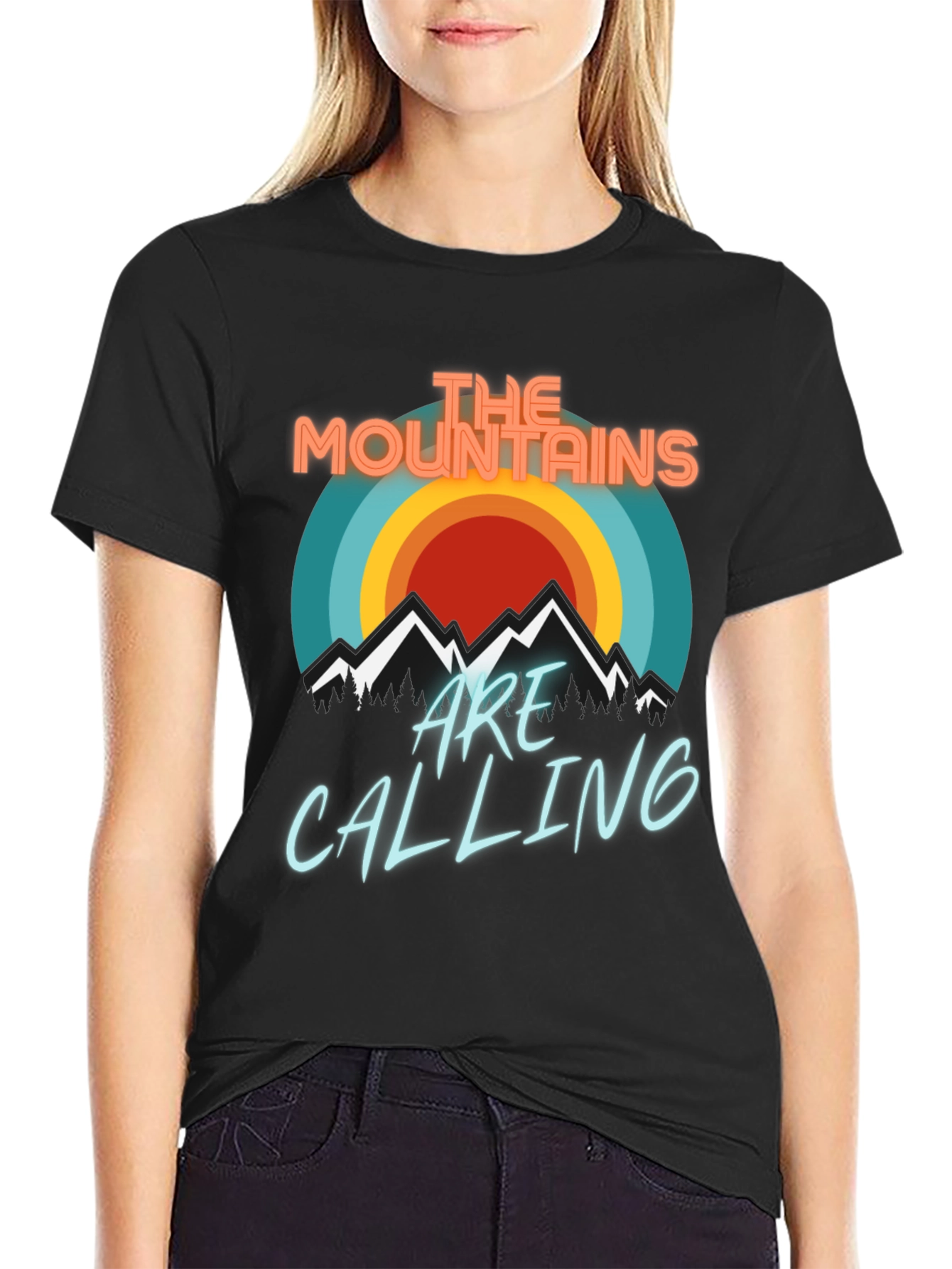Mountains Are Calling T-Shirt - Retro Design