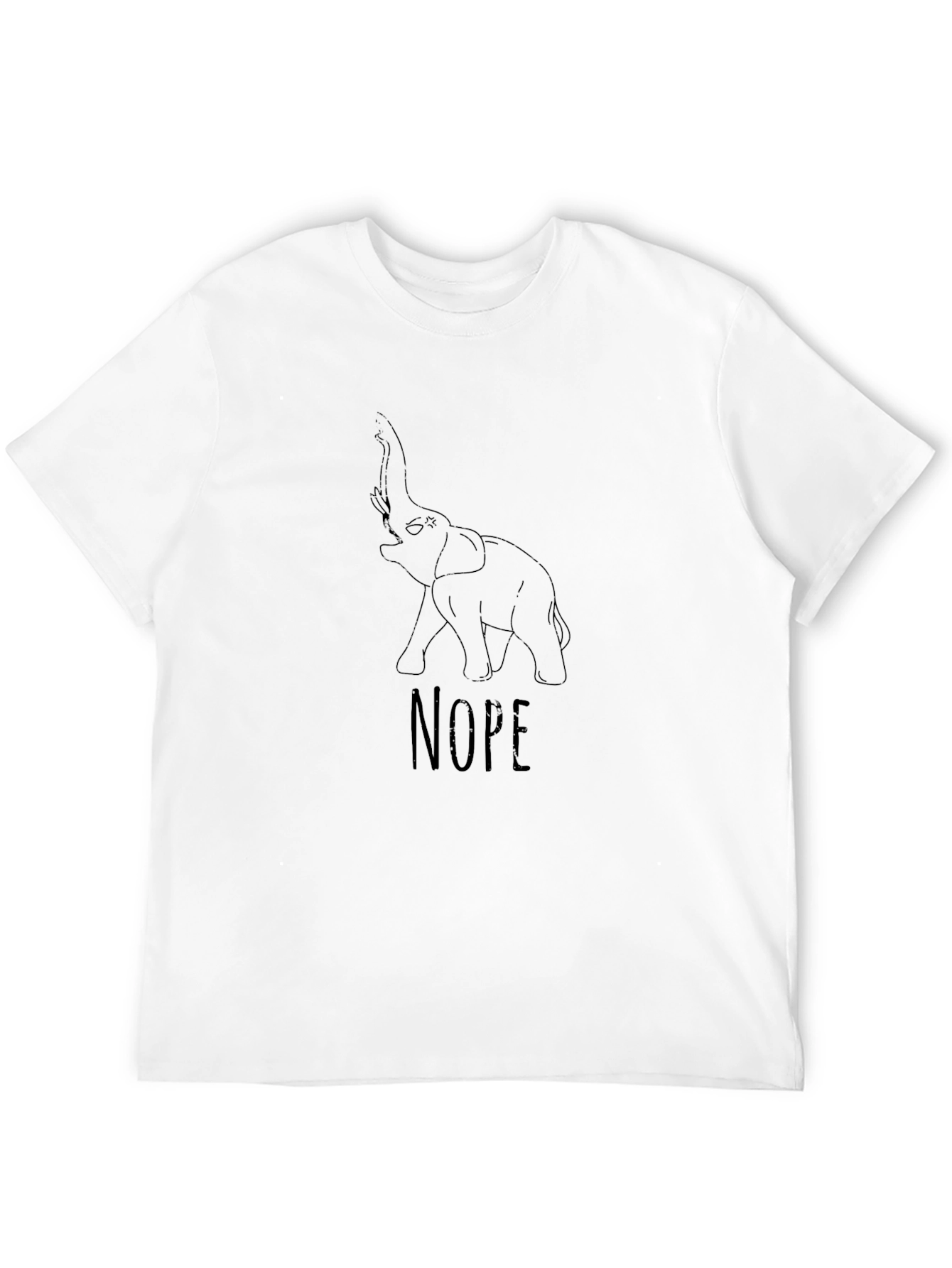 Elephant Nope Graphic T-Shirt