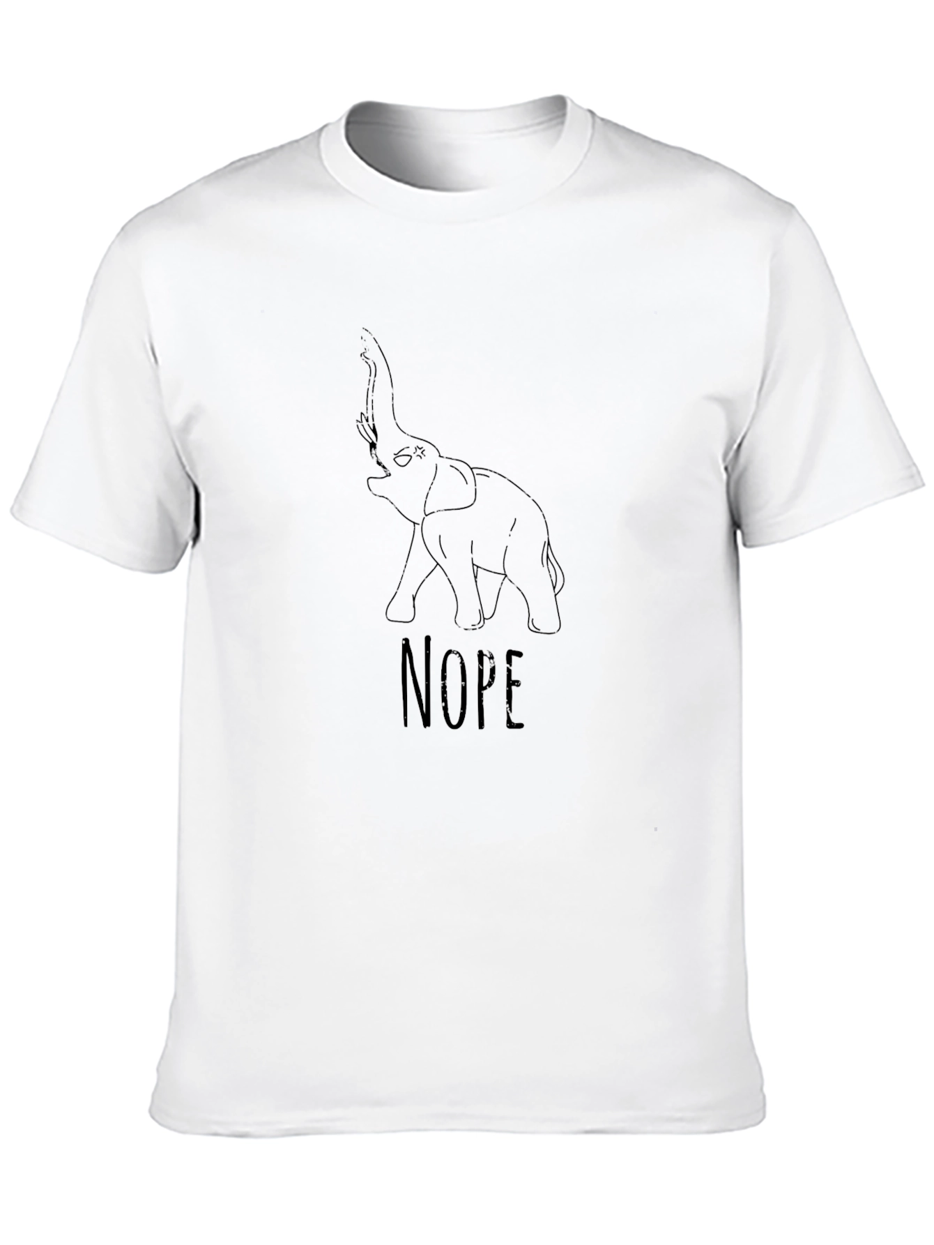 Elephant Nope Graphic T-Shirt