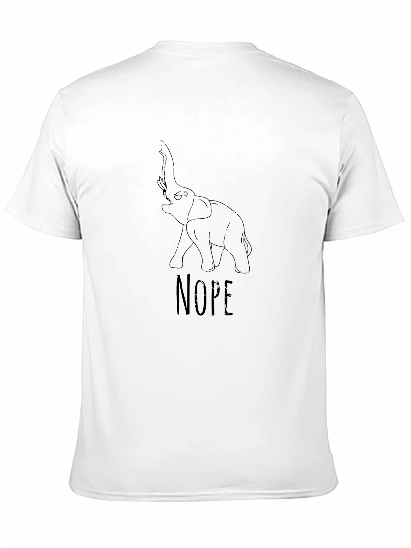 Elephant Nope Graphic T-Shirt