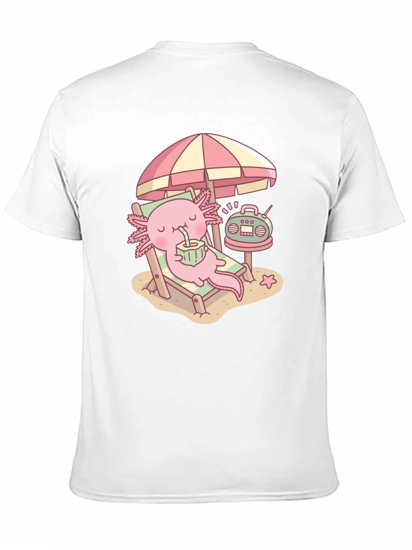 Axolotl Beach Day T-Shirt - Cute & Comfy