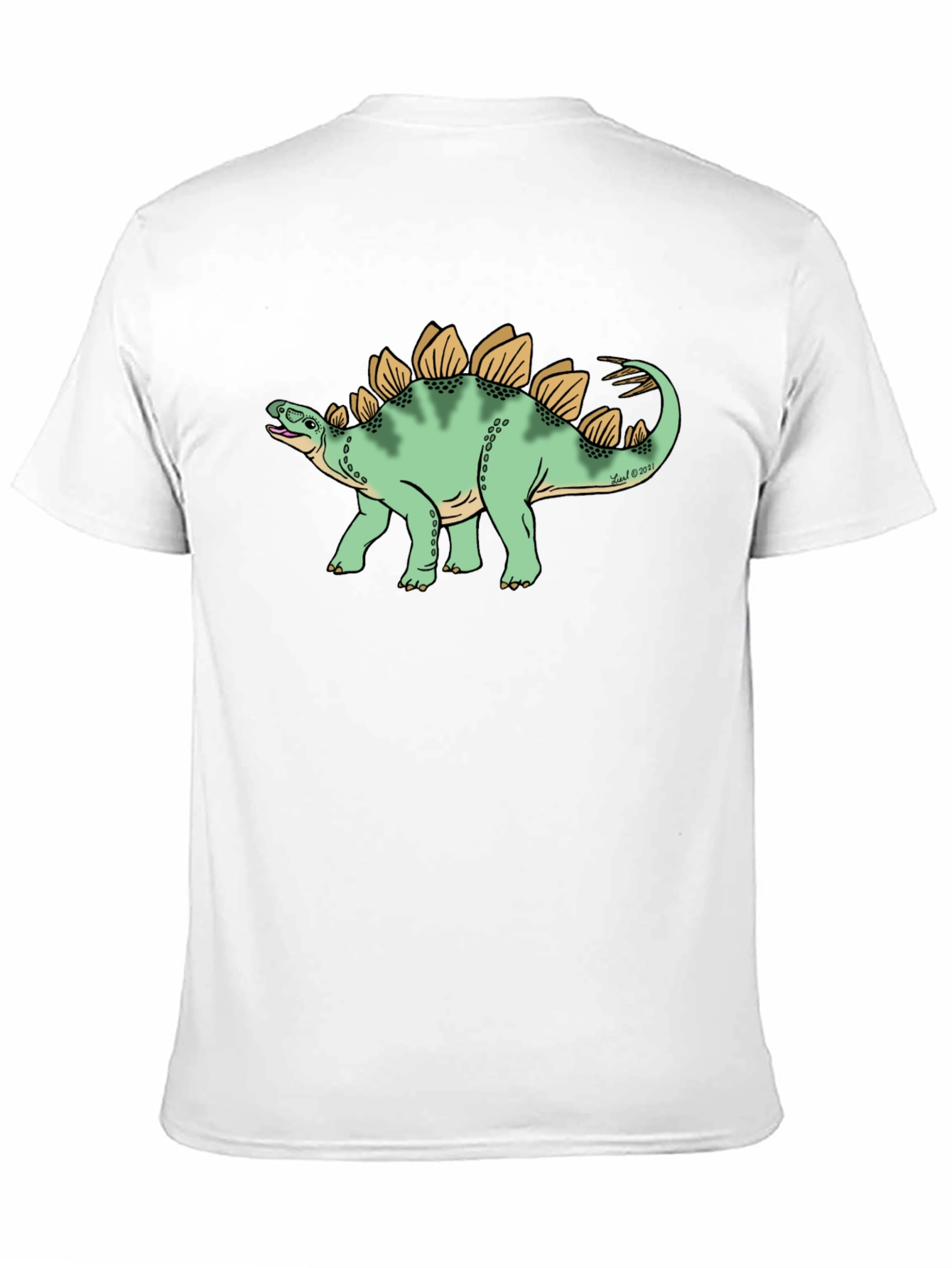 Dinosaur Graphic Tee - Black Cotton T-Shirt
