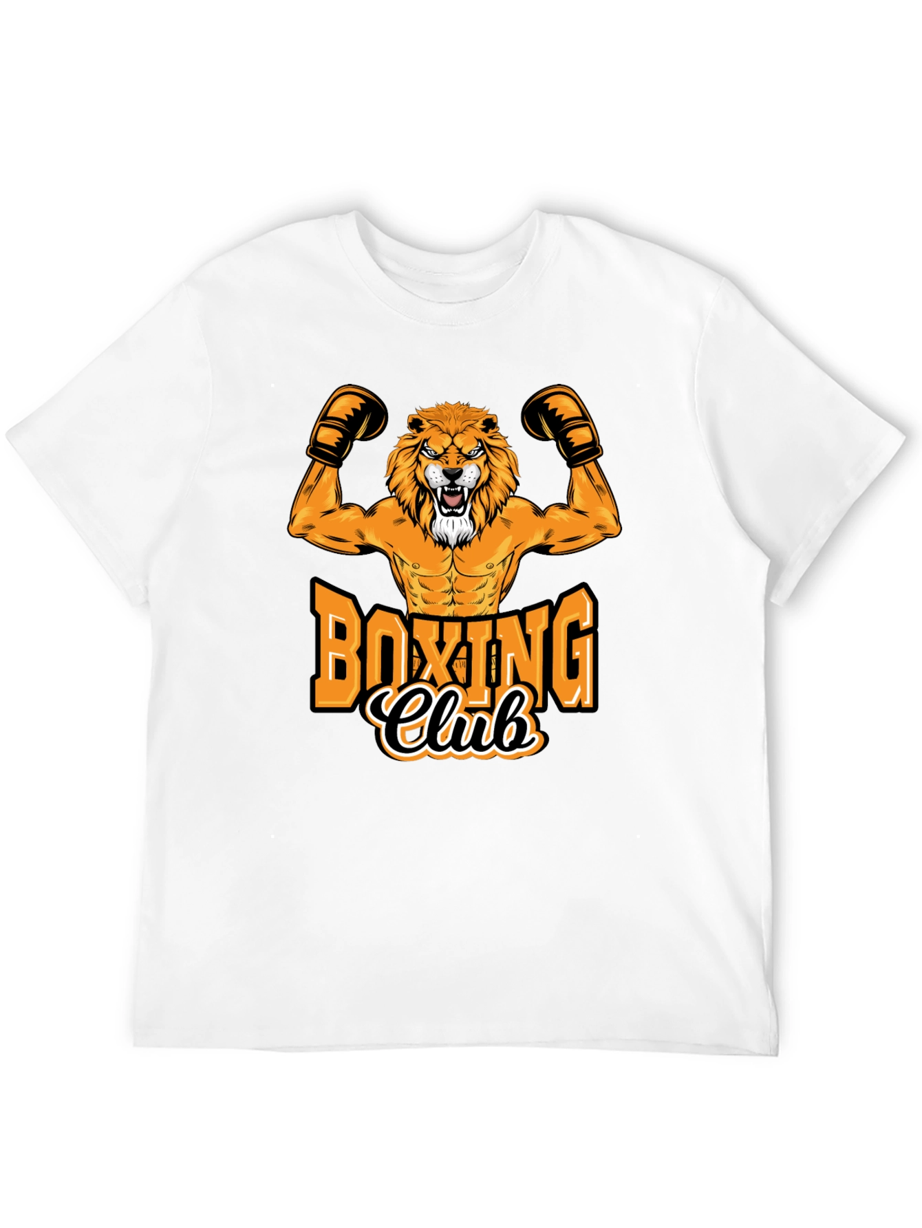 Boxing Club Lion Graphic Tee - Black