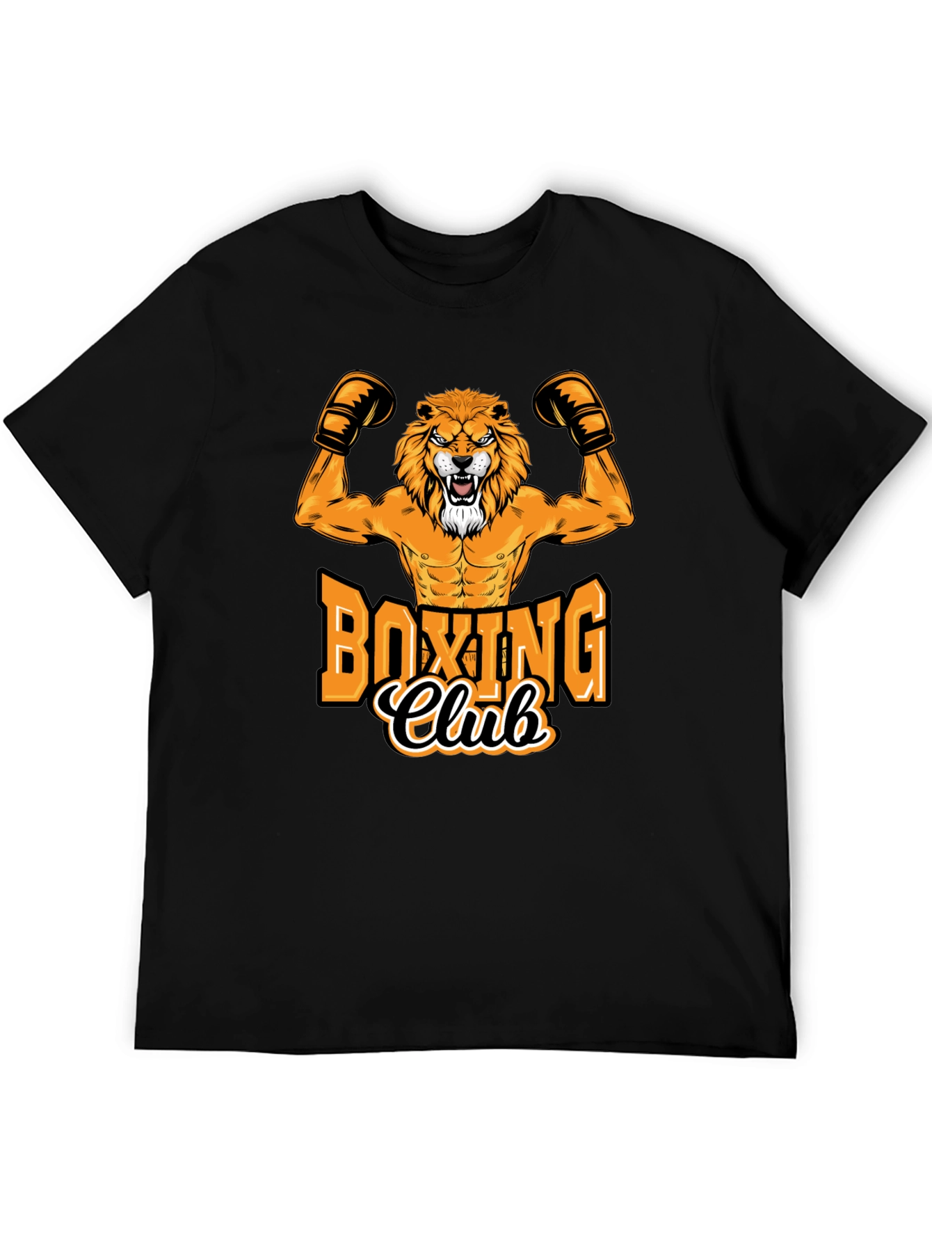 Boxing Club Lion Graphic Tee - Black