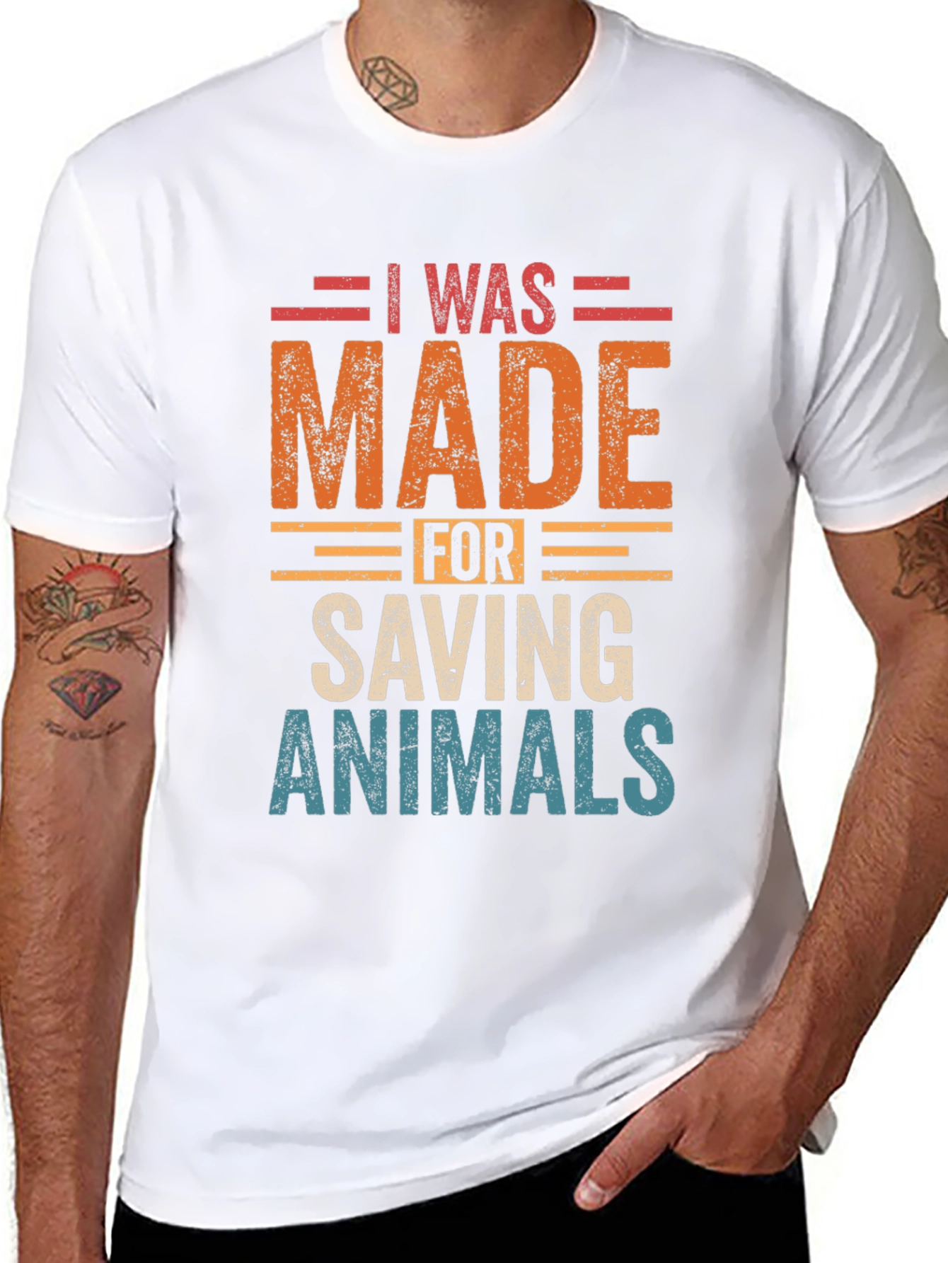 I Was Made for Saving Animals Graphic Tee