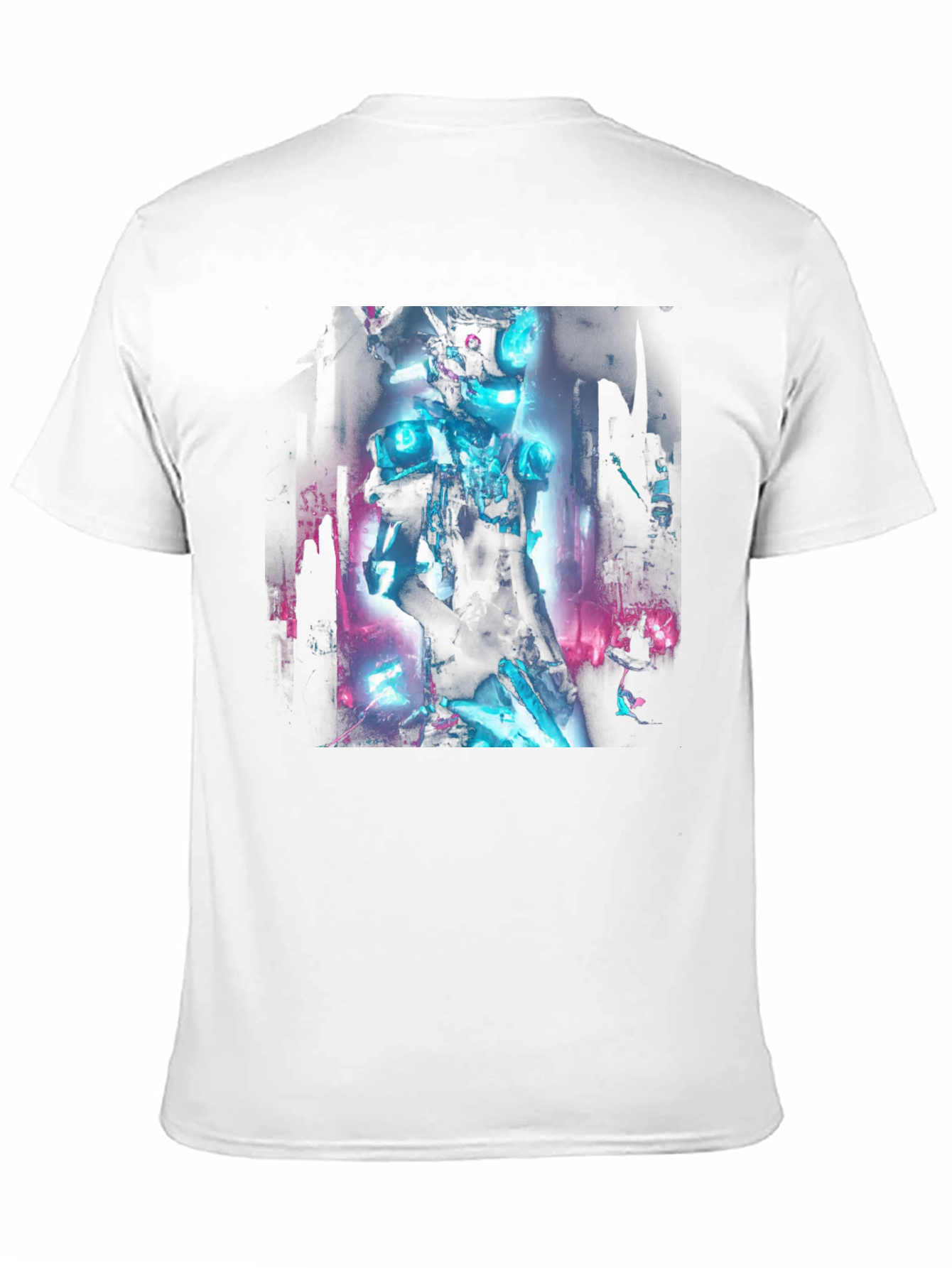 Cyberpunk Robot Graphic Black T-Shirt