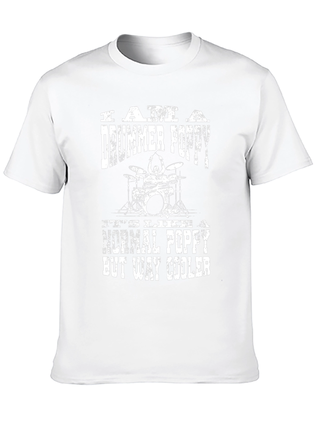 Drummer Poppy T-Shirt - Cool Grandpa Gift