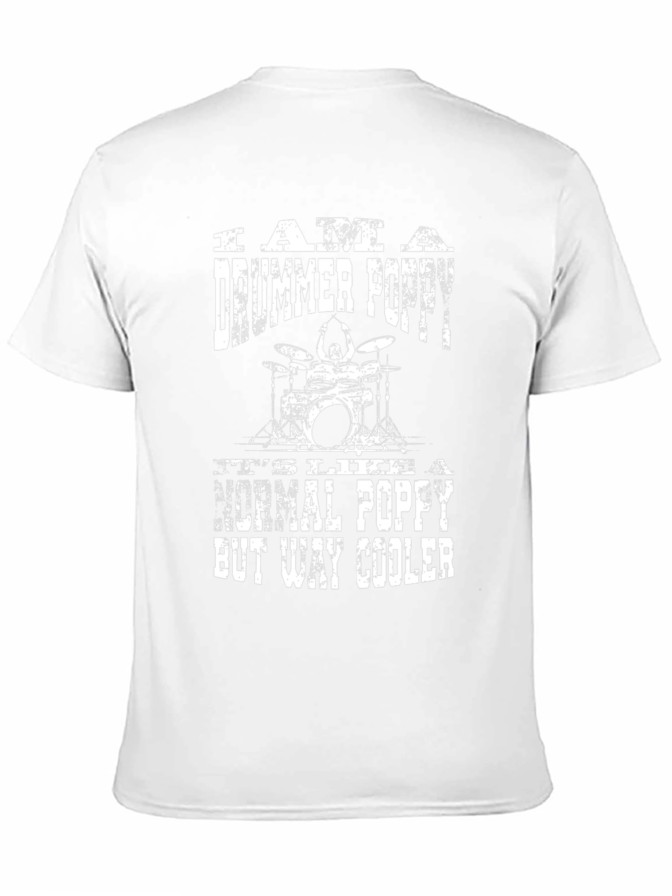 Drummer Poppy T-Shirt - Cool Grandpa Gift