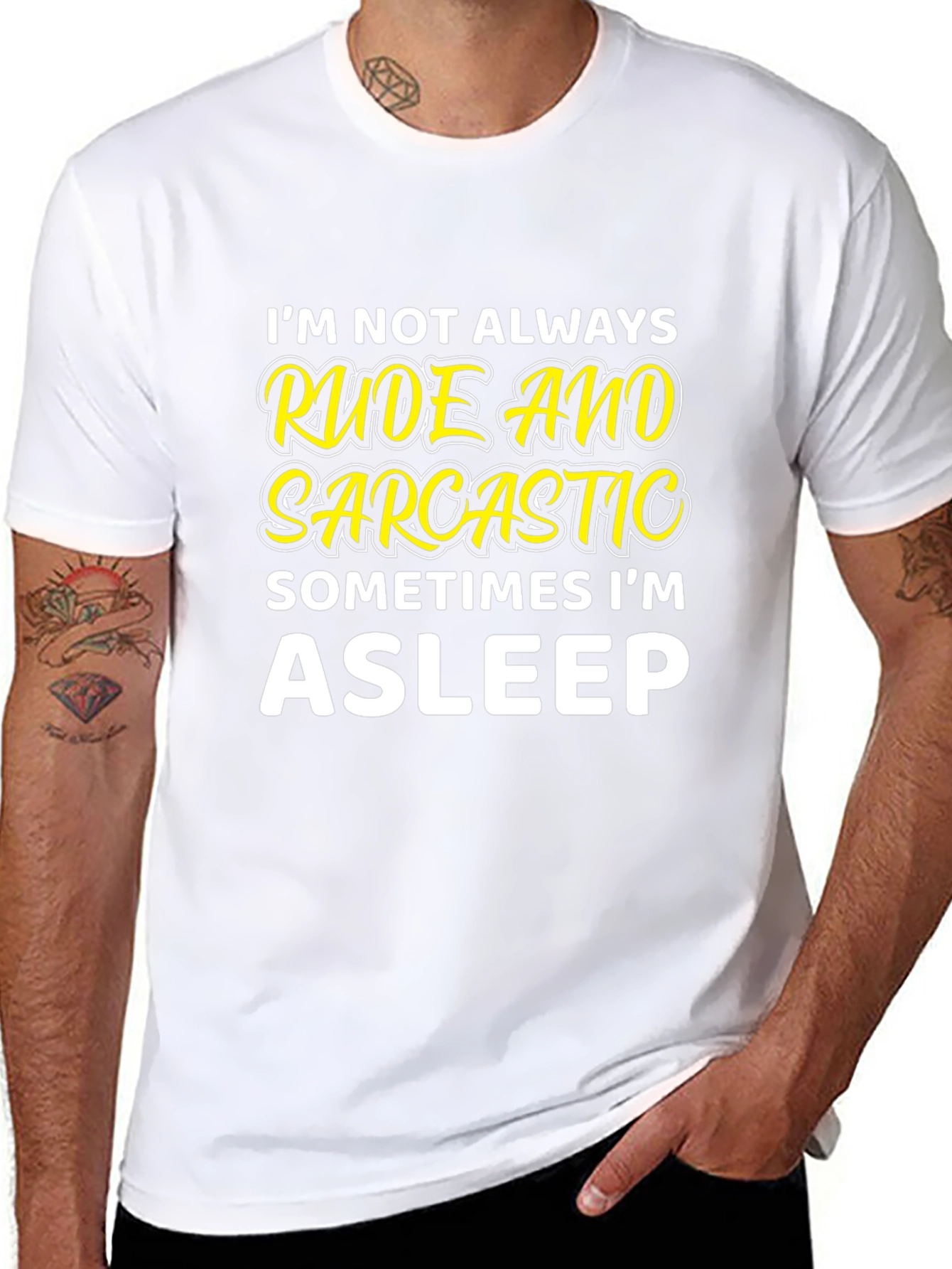 Rude & Sarcastic Asleep T-Shirt