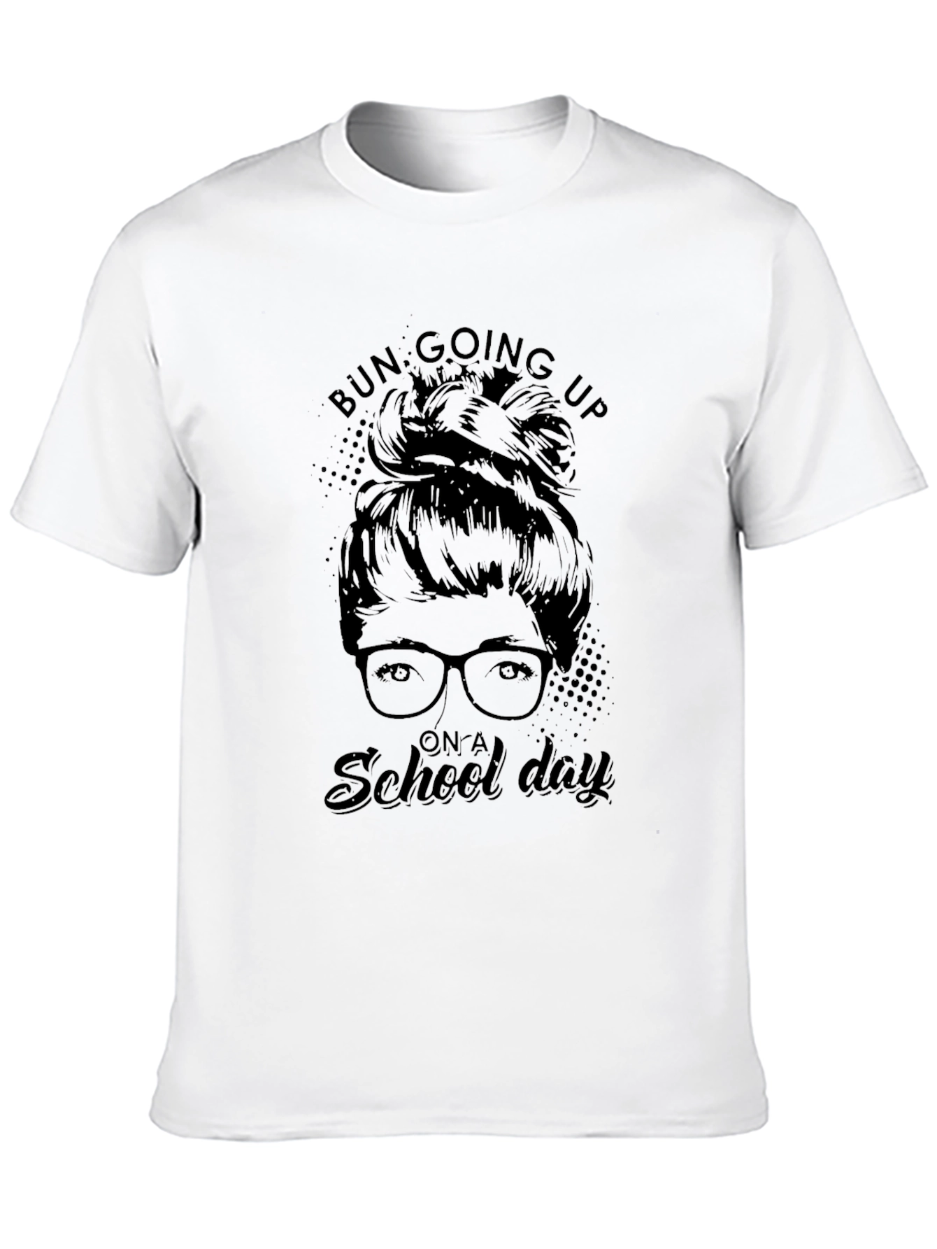 Bun Going Up On A School Day Black T-Shirt