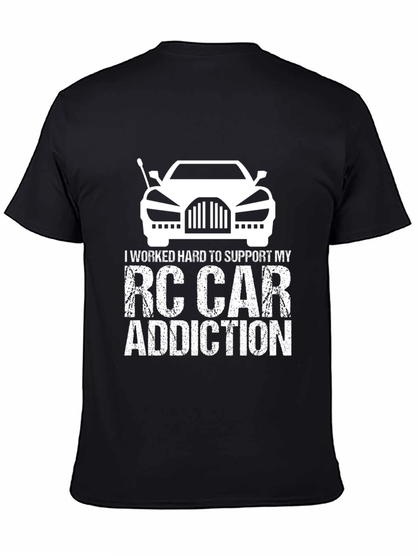 RC Car Addiction T-Shirt - Black Humorous Design