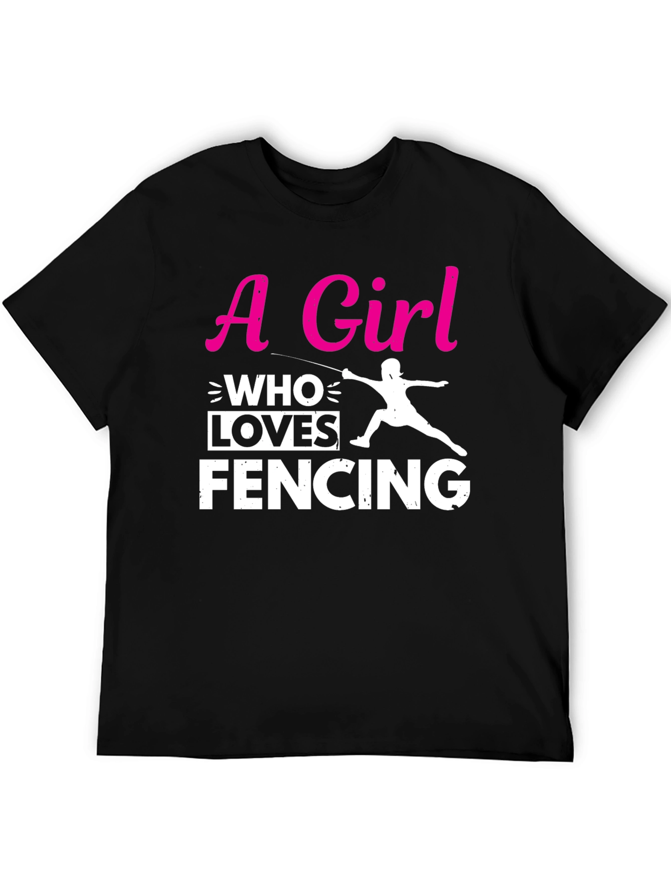 Girl Who Loves Fencing T-Shirt