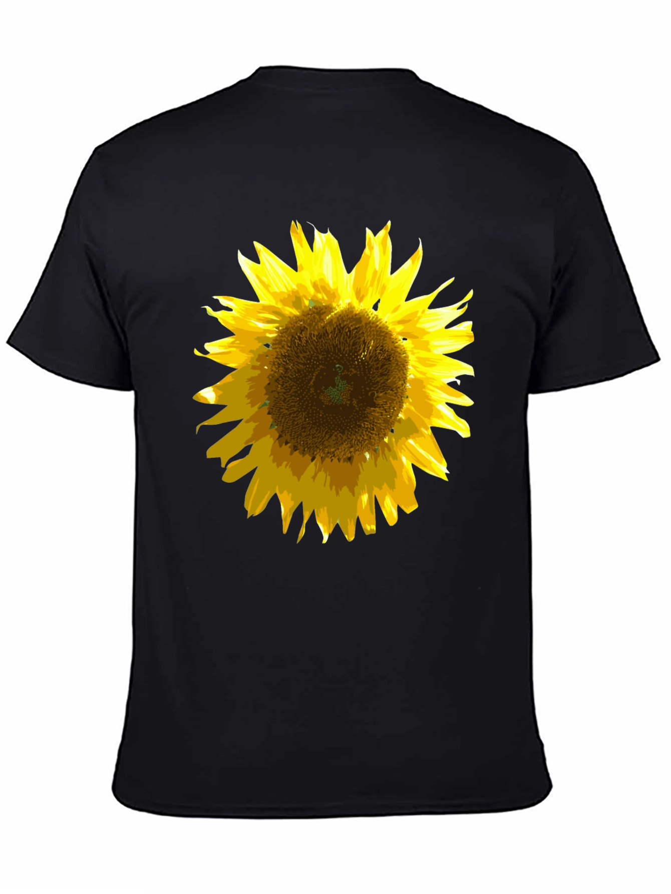 Sunflower Graphic Black T-Shirt