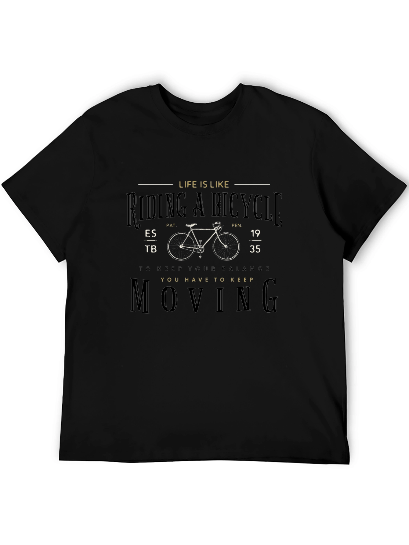 Life is Like Riding a Bicycle Graphic T-Shirt