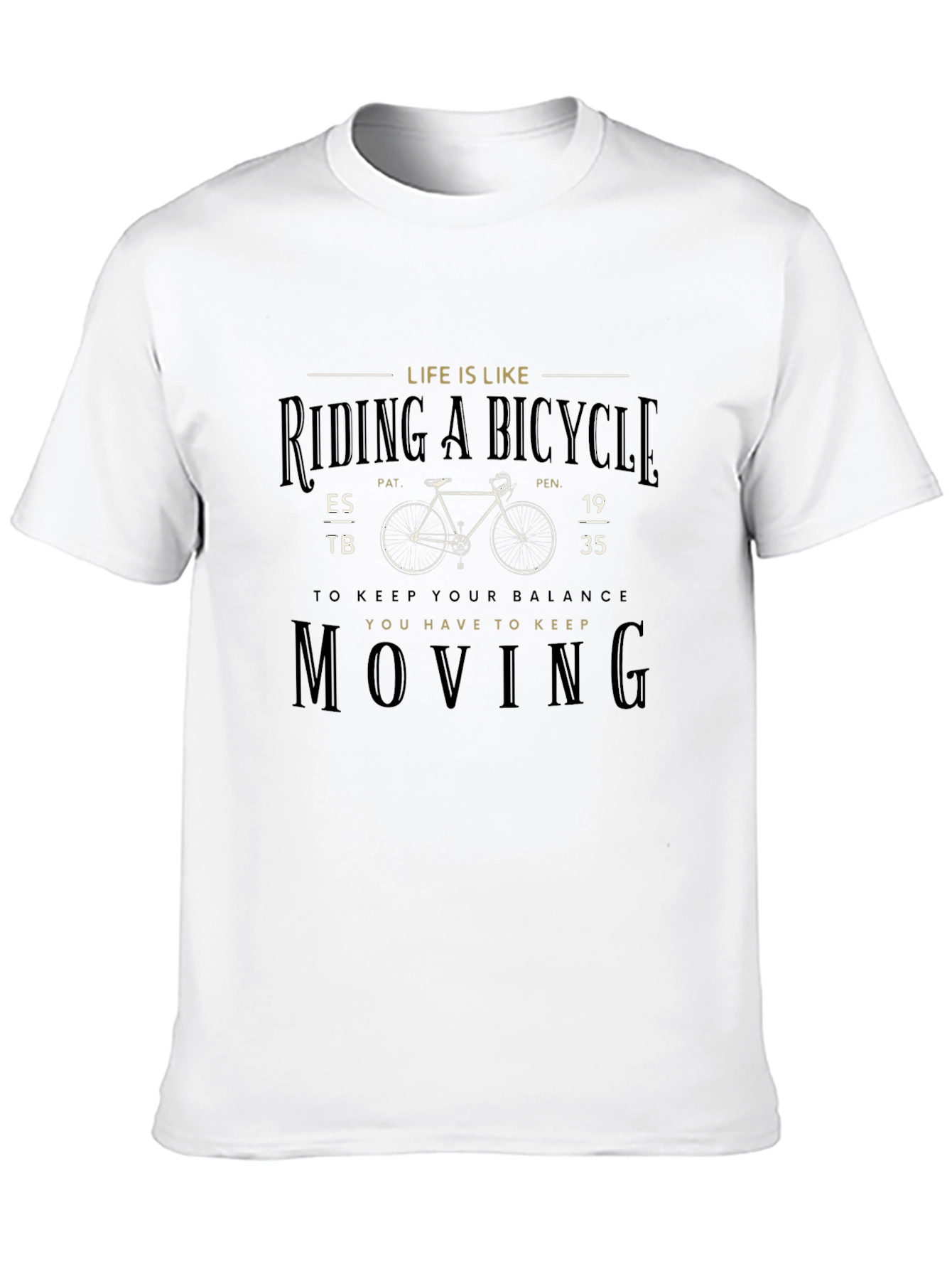 Life is Like Riding a Bicycle Graphic T-Shirt