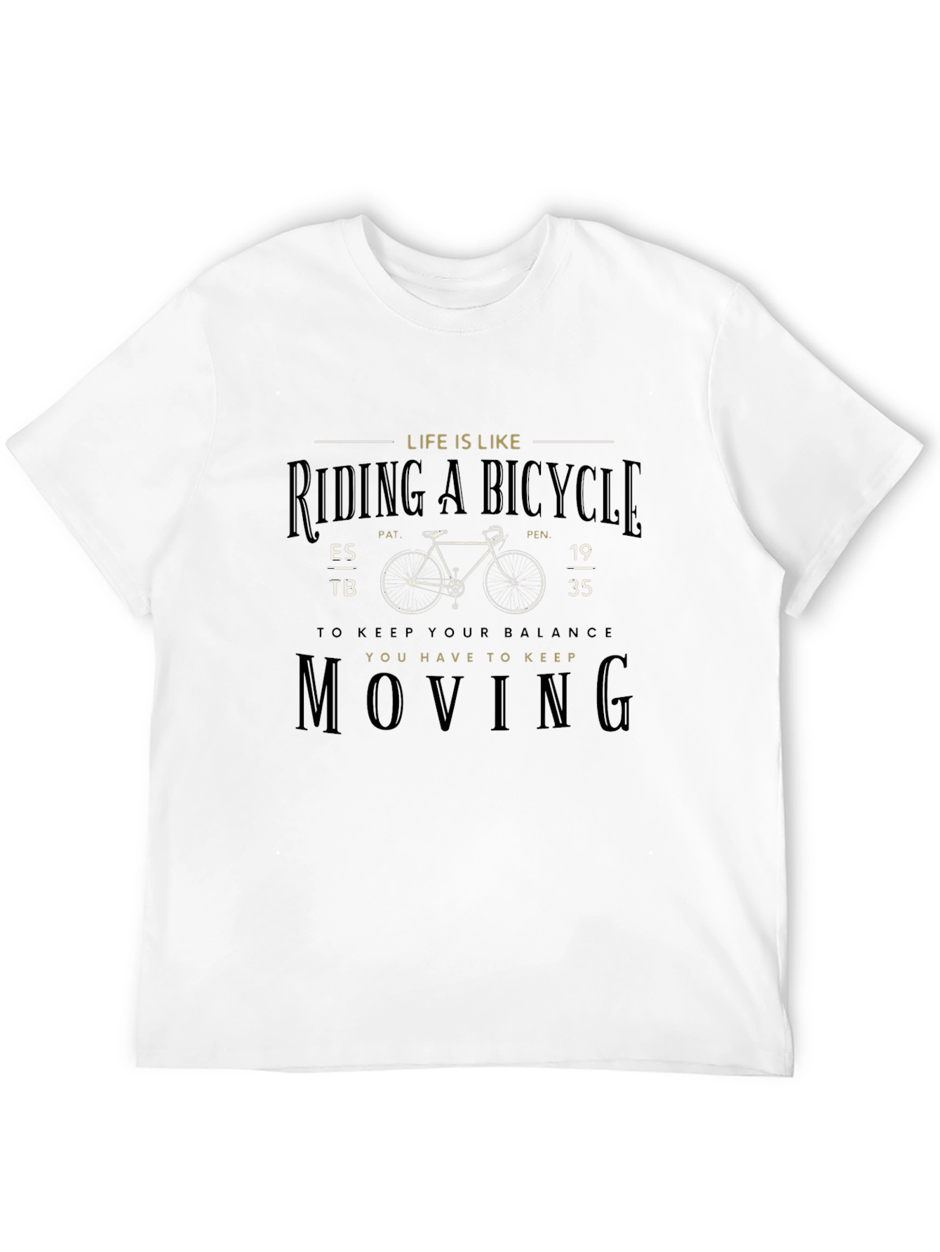Life is Like Riding a Bicycle Graphic T-Shirt