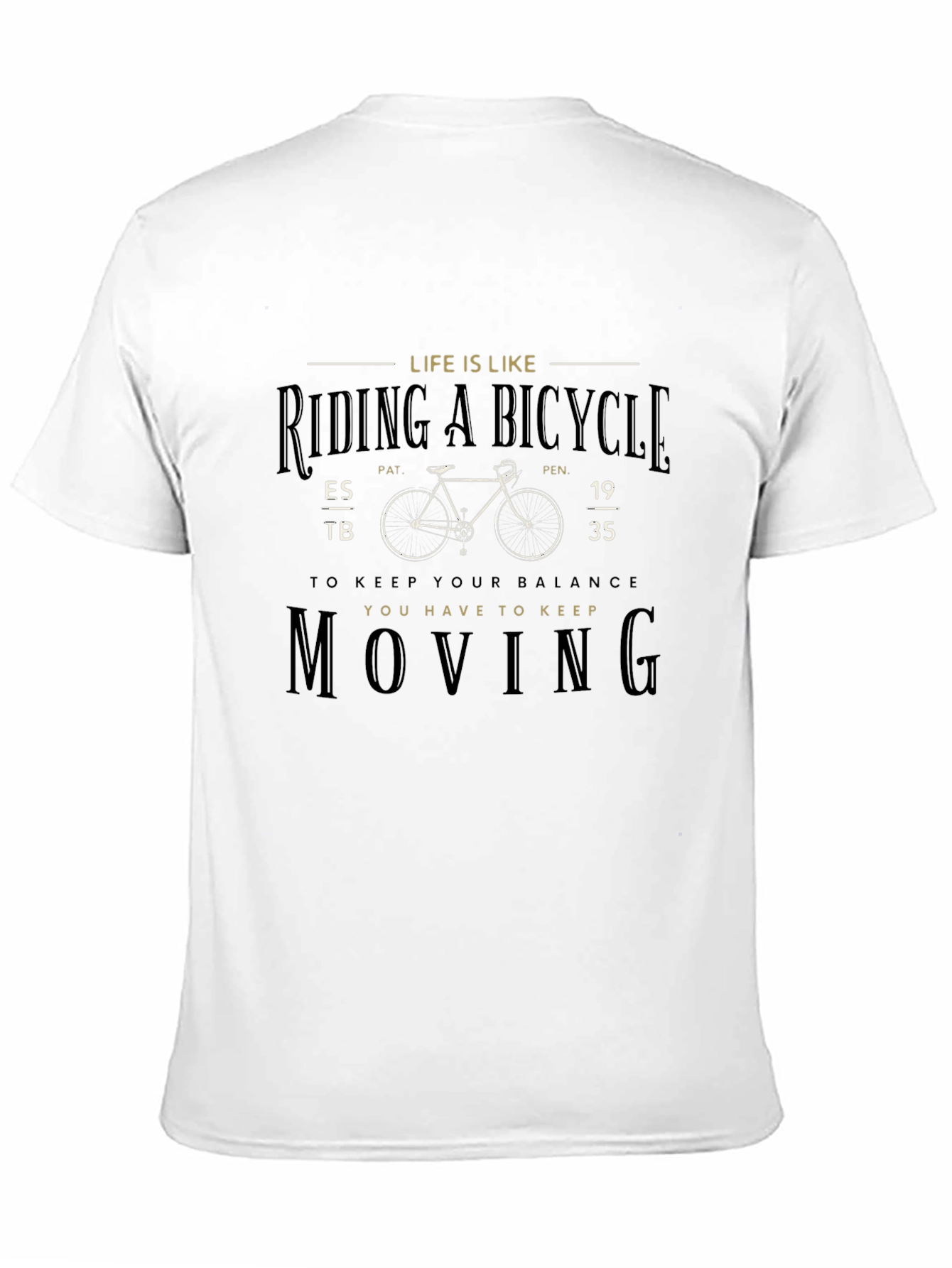 Life is Like Riding a Bicycle Graphic T-Shirt
