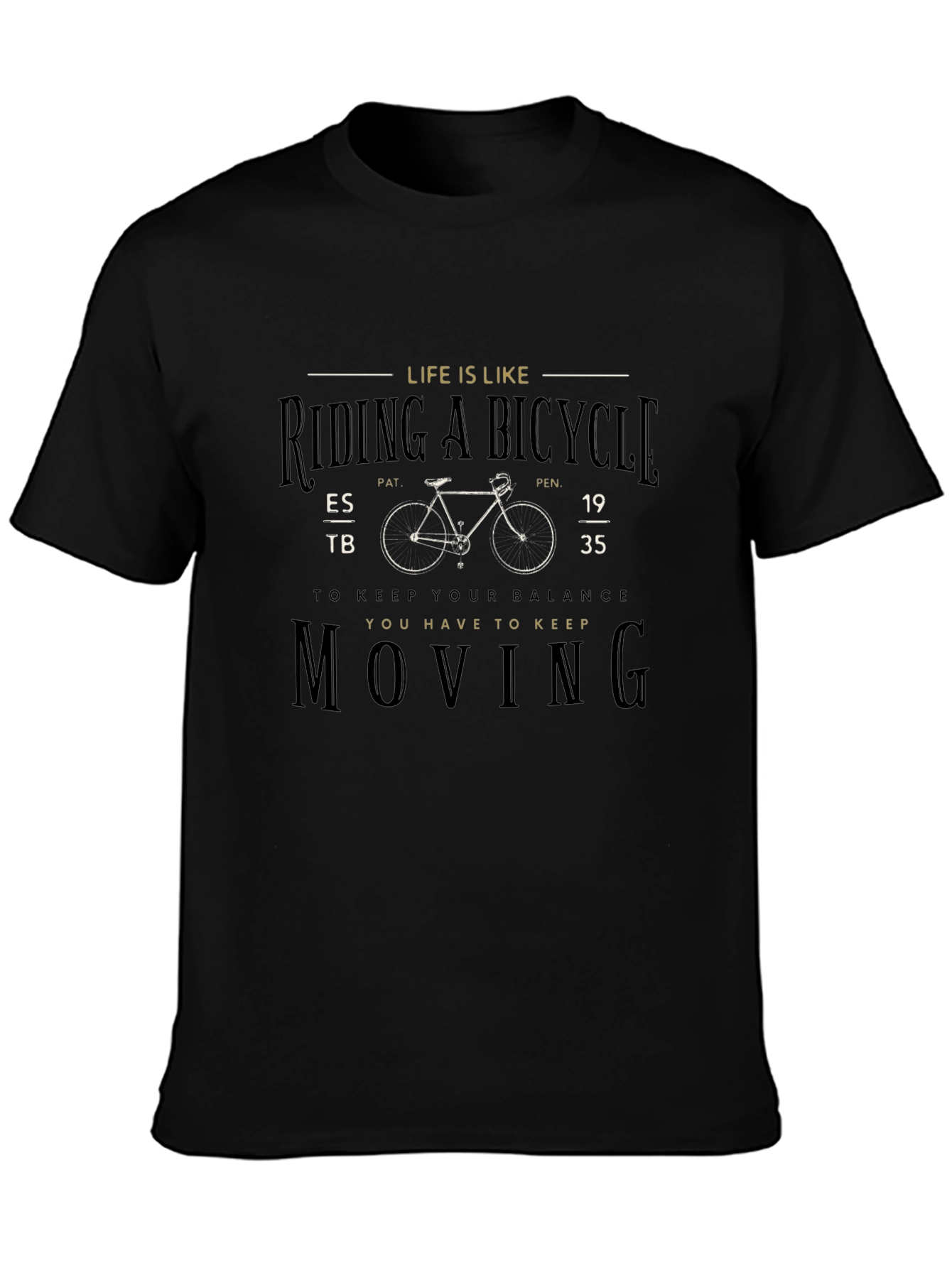 Life is Like Riding a Bicycle Graphic T-Shirt