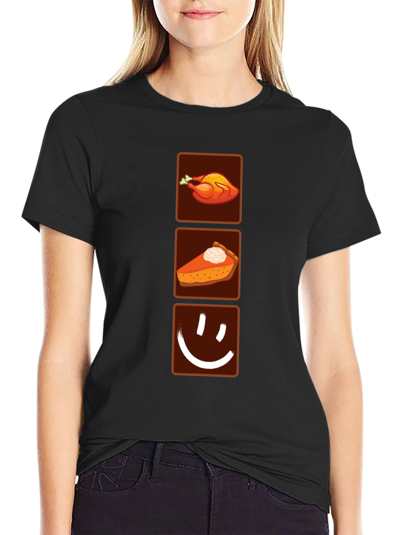 Thanksgiving Menu T-Shirt - Turkey Pie Happy