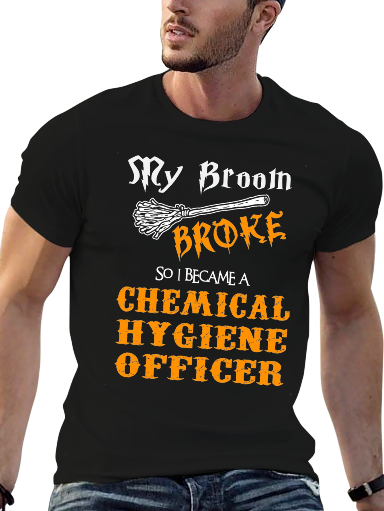 My Broom Broke T-Shirt: Funny Hygiene Officer Tee