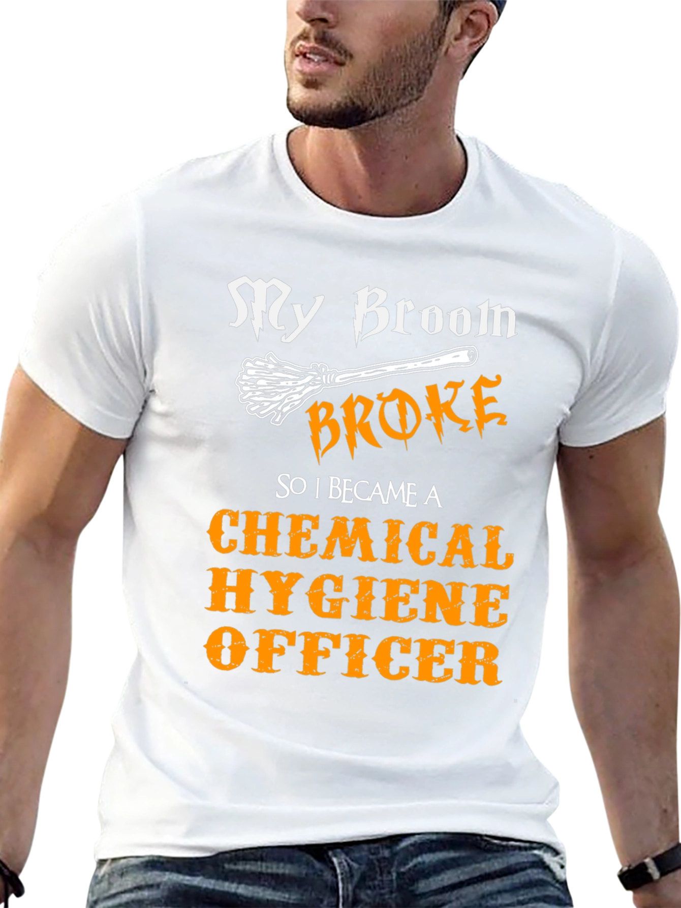 My Broom Broke T-Shirt: Funny Hygiene Officer Tee