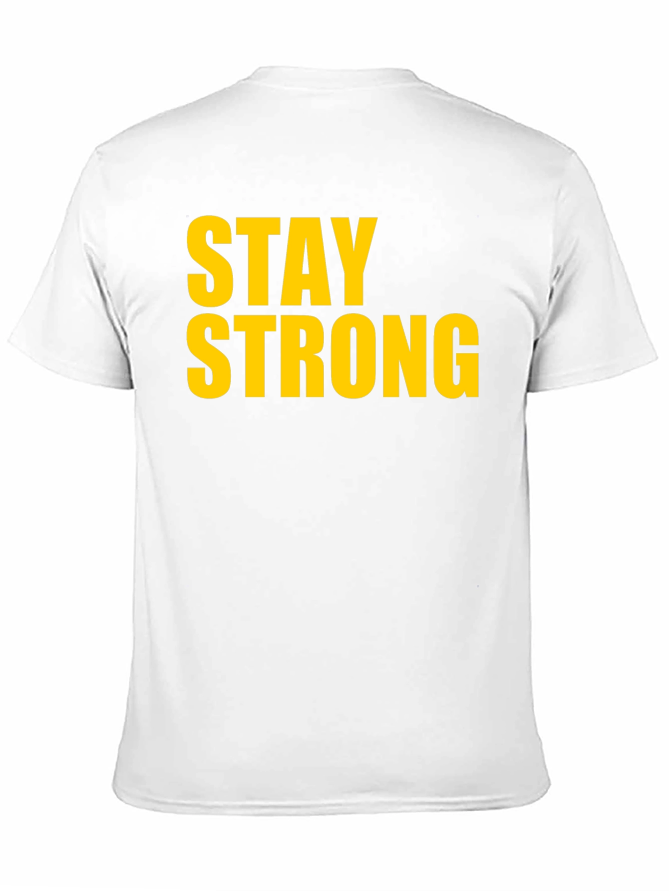 Stay Strong Graphic Tee - Black Cotton T-Shirt