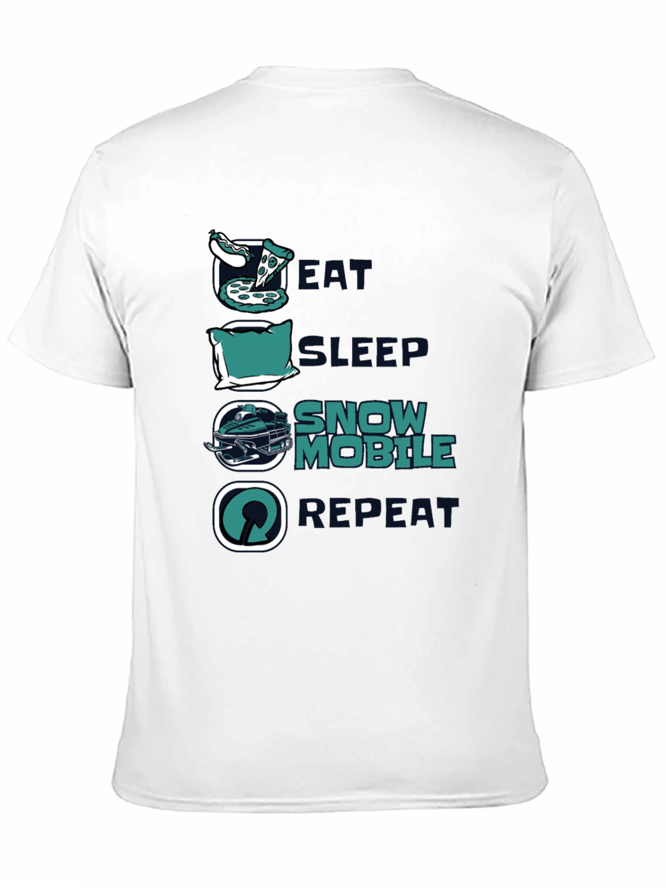 Eat Sleep Snowmobile Repeat T-Shirt