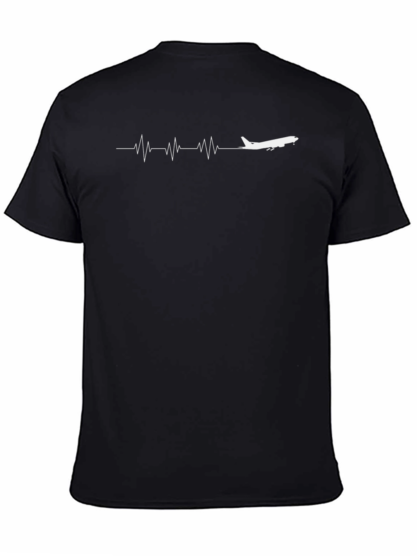 Airplane Heartbeat T-Shirt - Aviation Enthusiast Tee