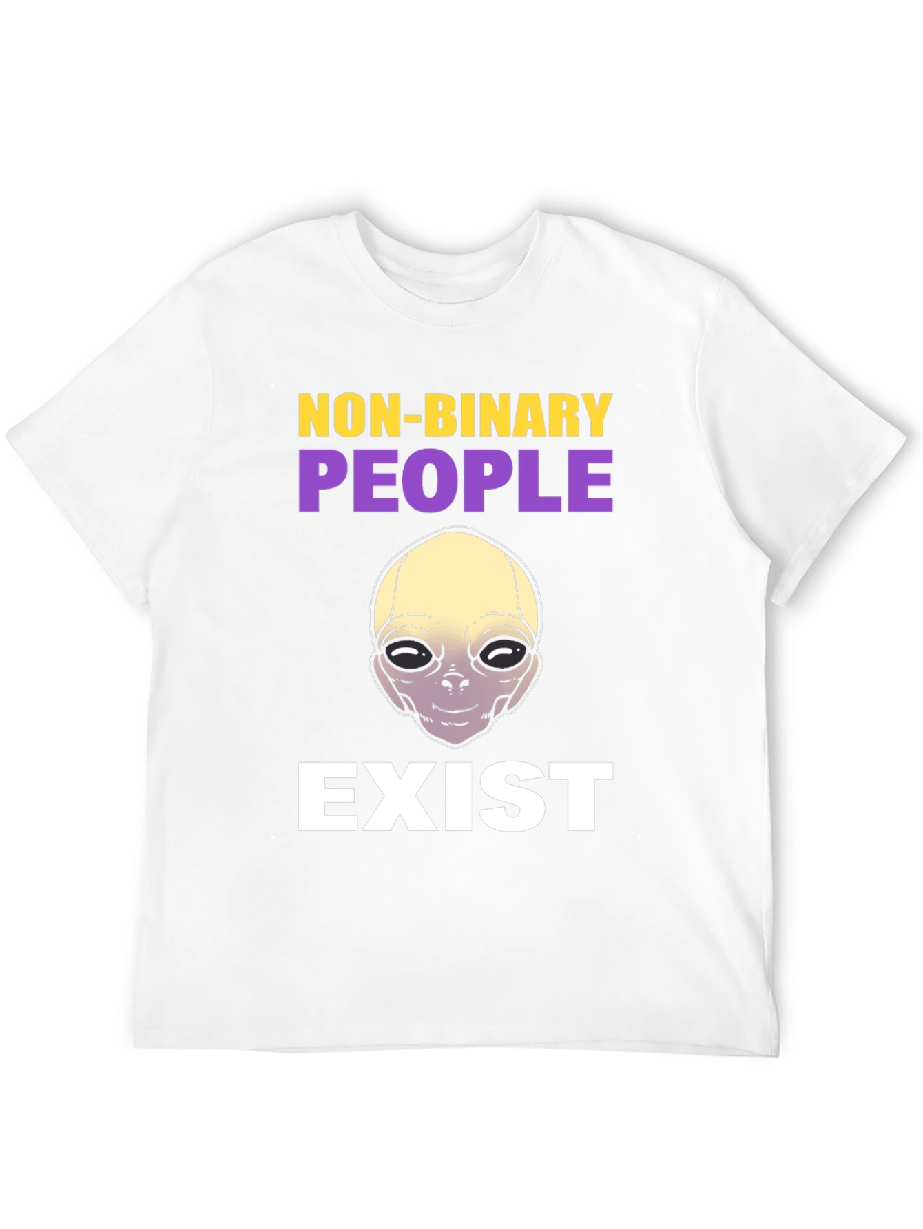Non-Binary Alien T-Shirt - Unisex Pride Apparel