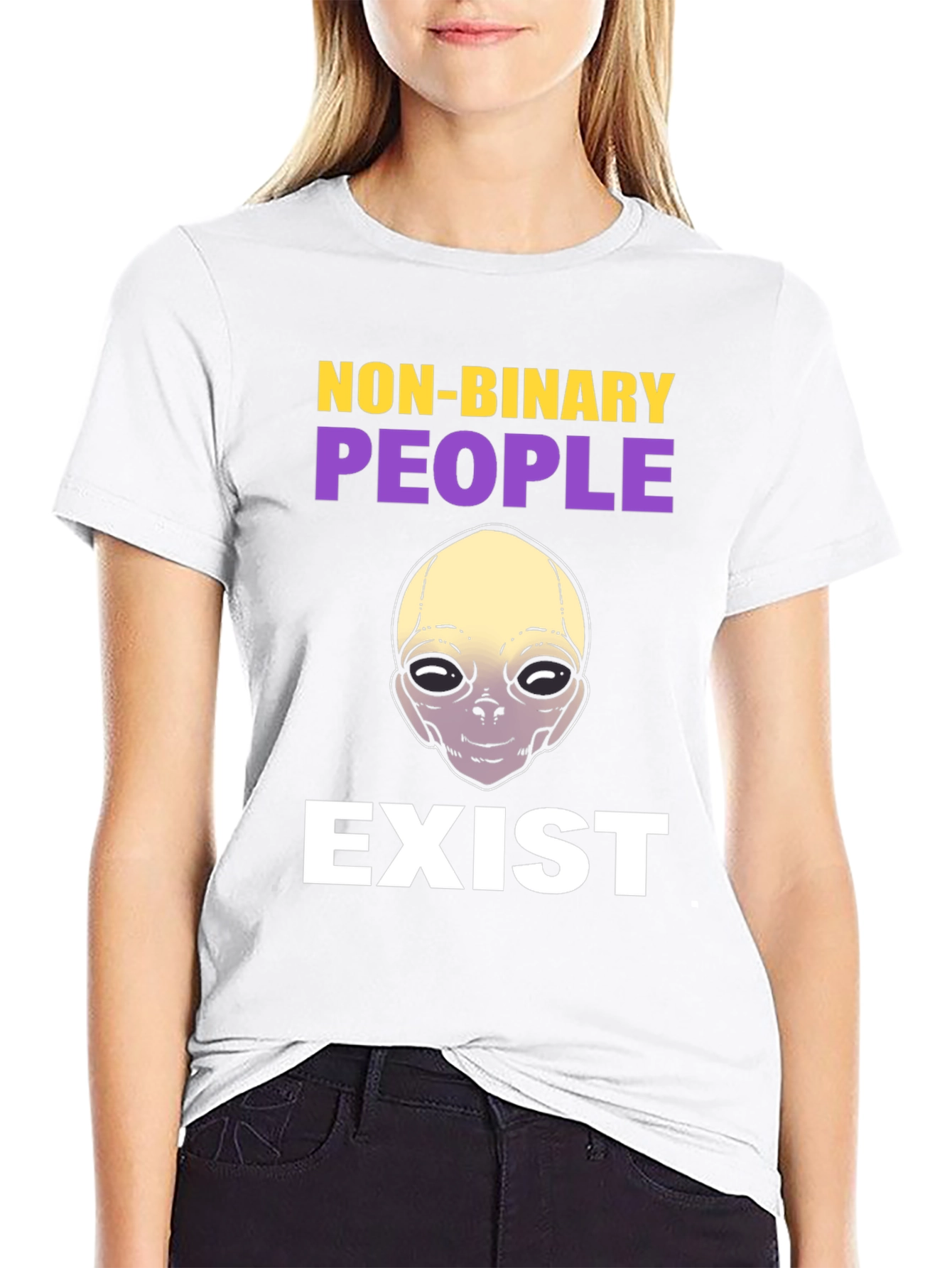 Non-Binary Alien T-Shirt - Unisex Pride Apparel